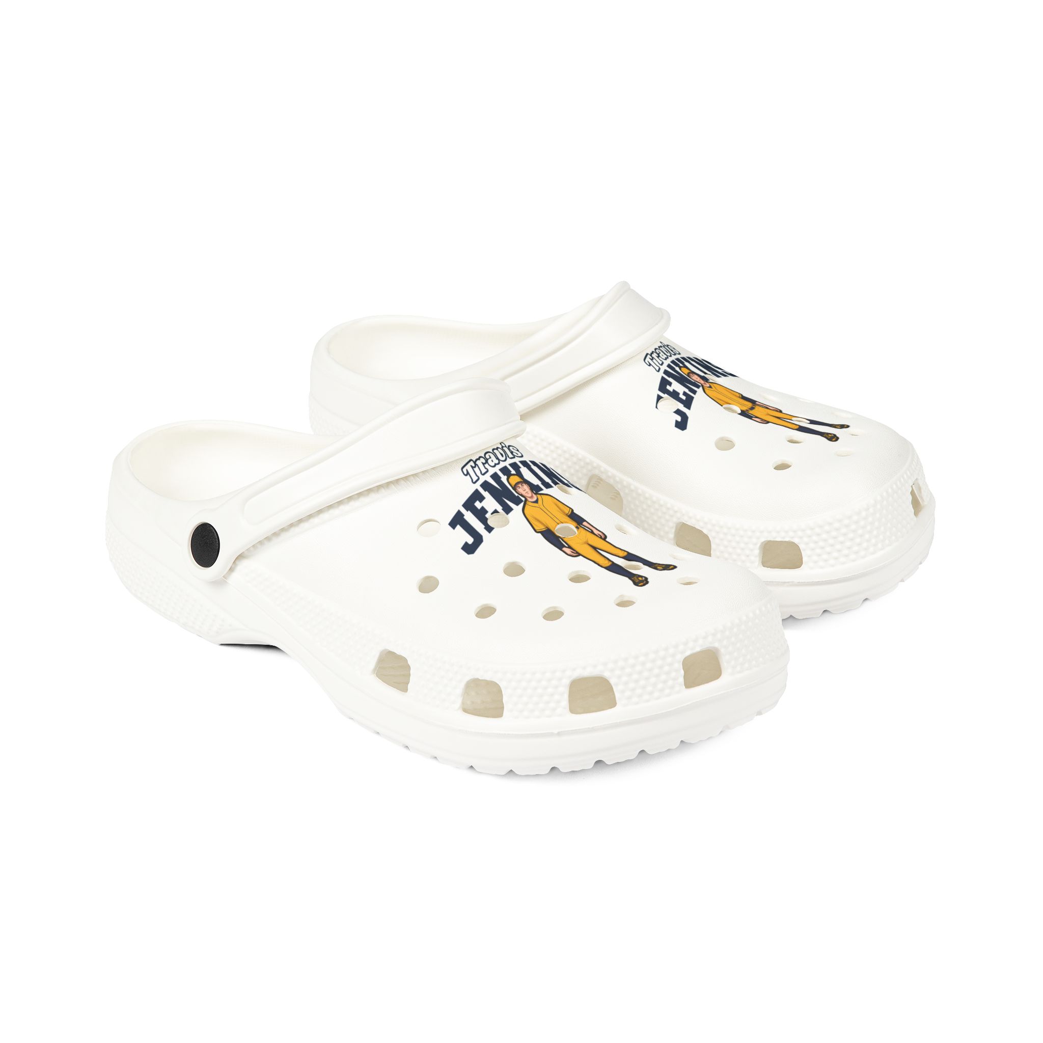 Rubber Clogs — character_name_arch in White