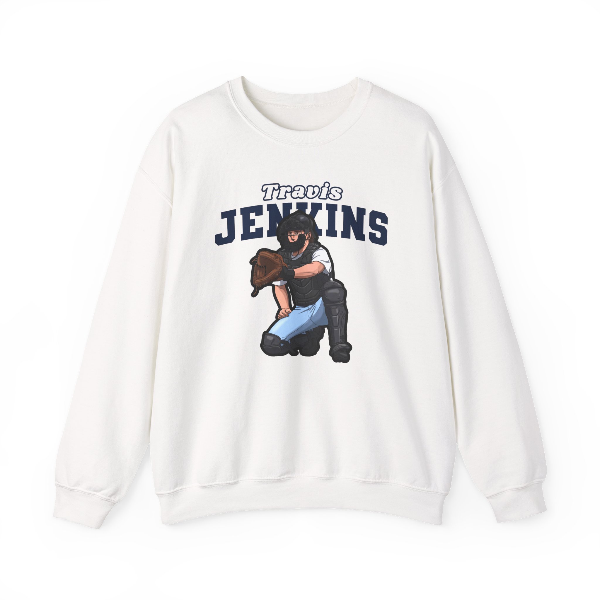 Crewneck Sweatshirt — character_name_arch in White