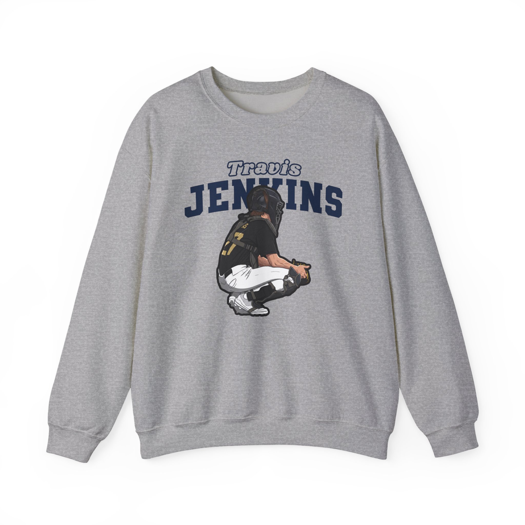 Crewneck Sweatshirt — character_name_arch in Grey