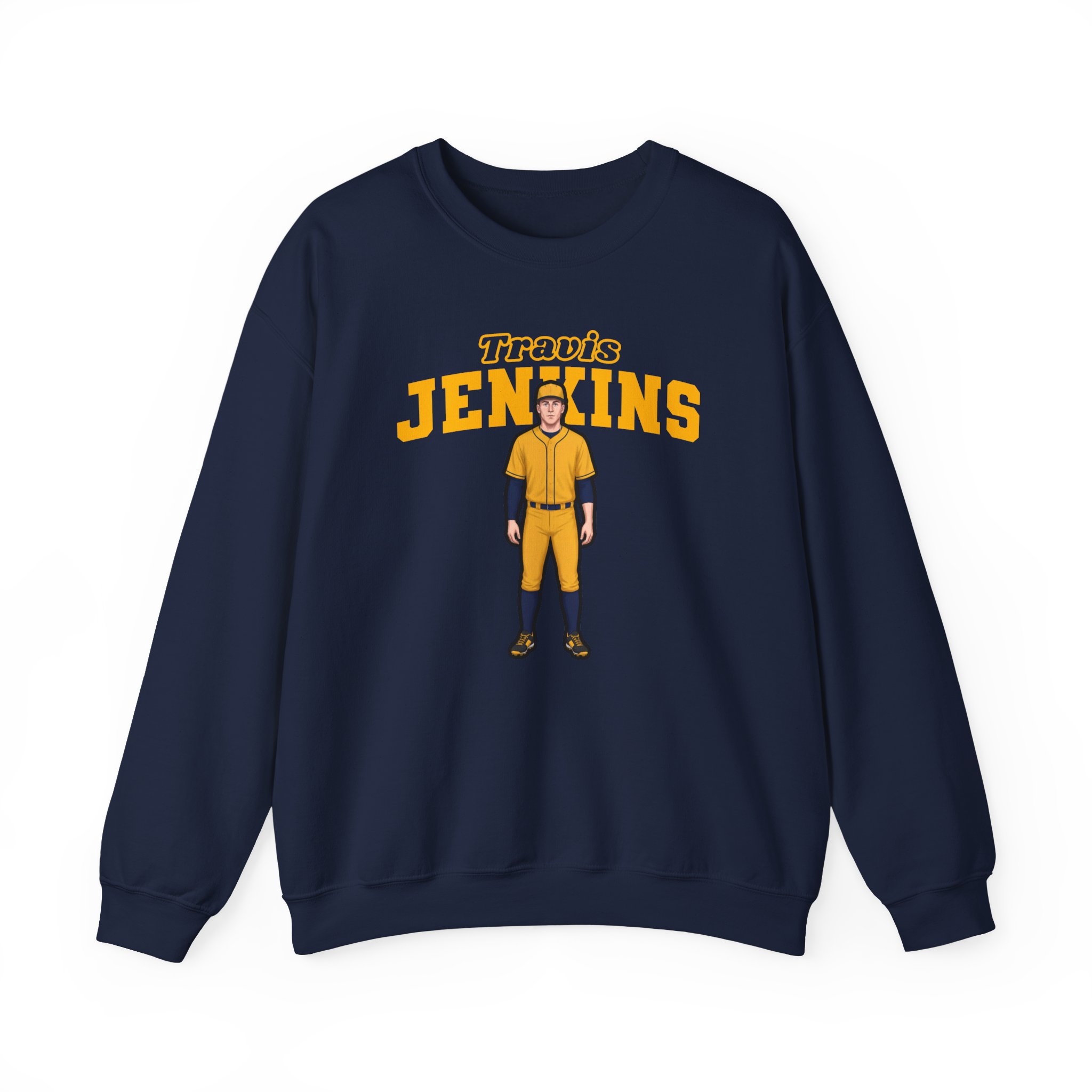 Crewneck Sweatshirt — character_name_arch in Navy