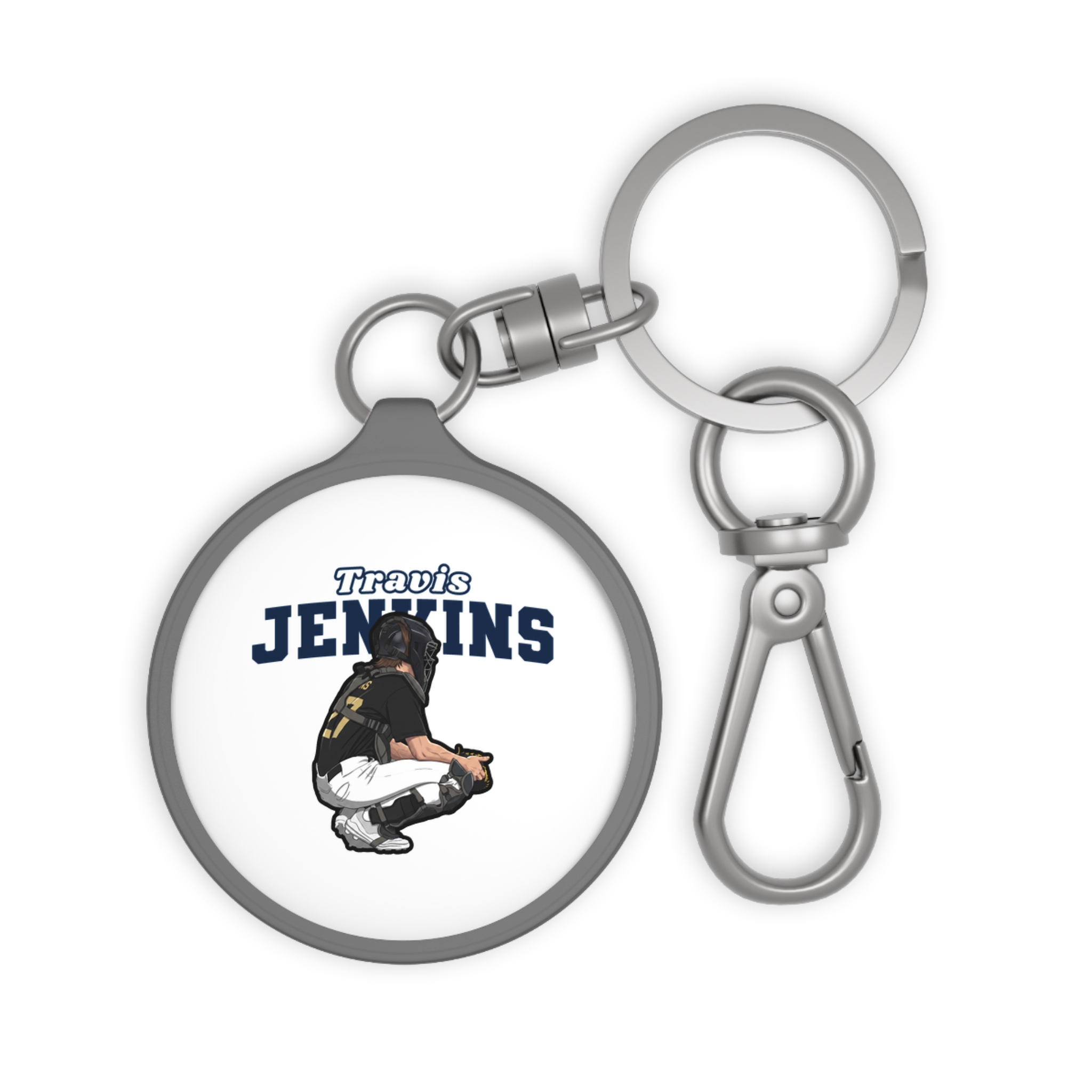 Keychain — character_name_arch in Grey