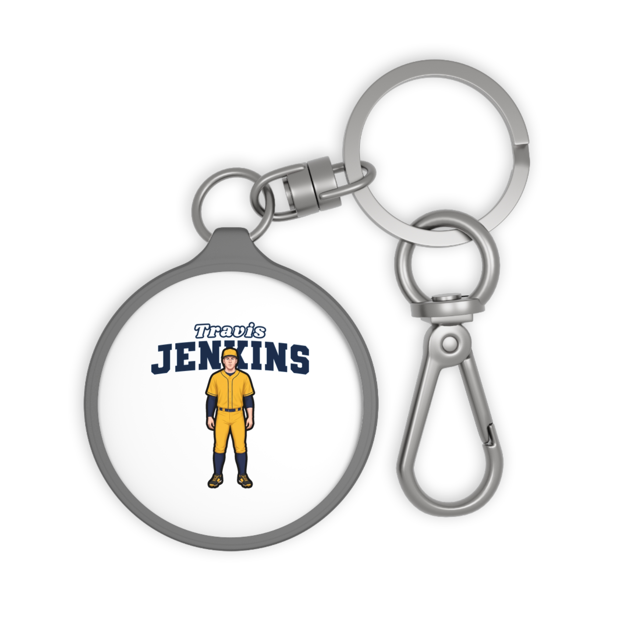 Keychain — character_name_arch in Grey