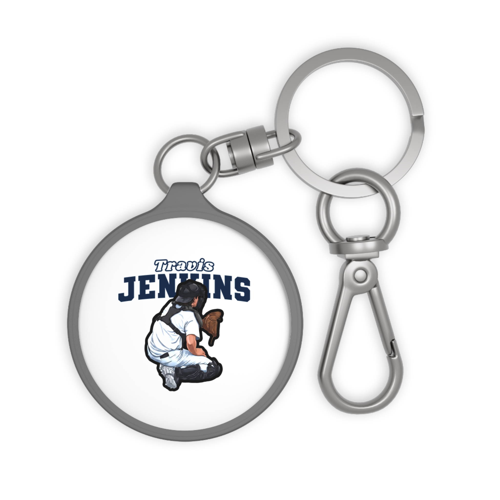 Keychain — character_name_arch in Grey