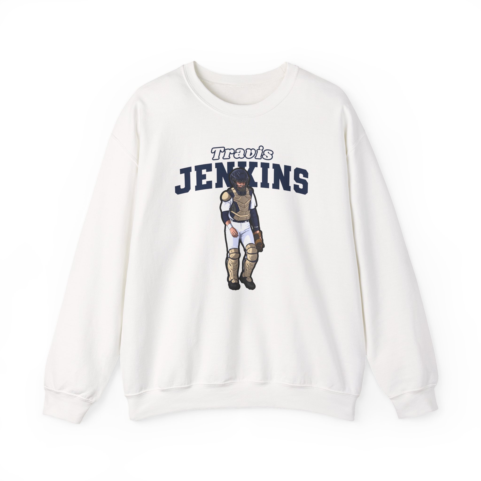 Crewneck Sweatshirt — character_name_arch in White