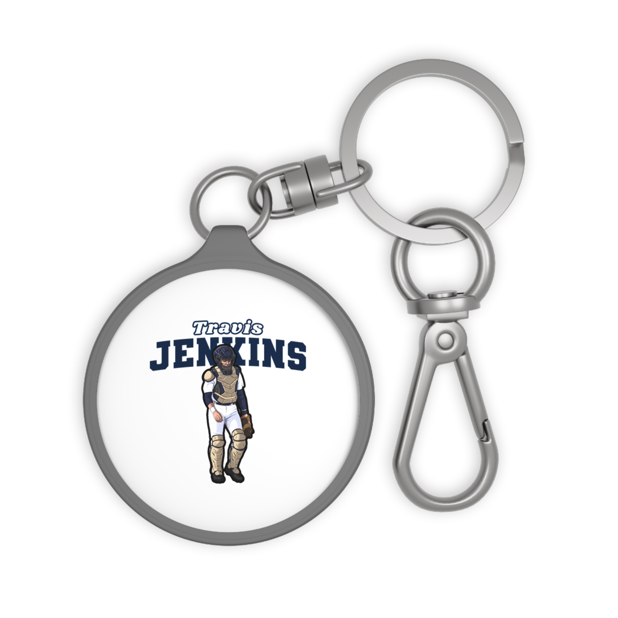 Keychain — character_name_arch in Grey