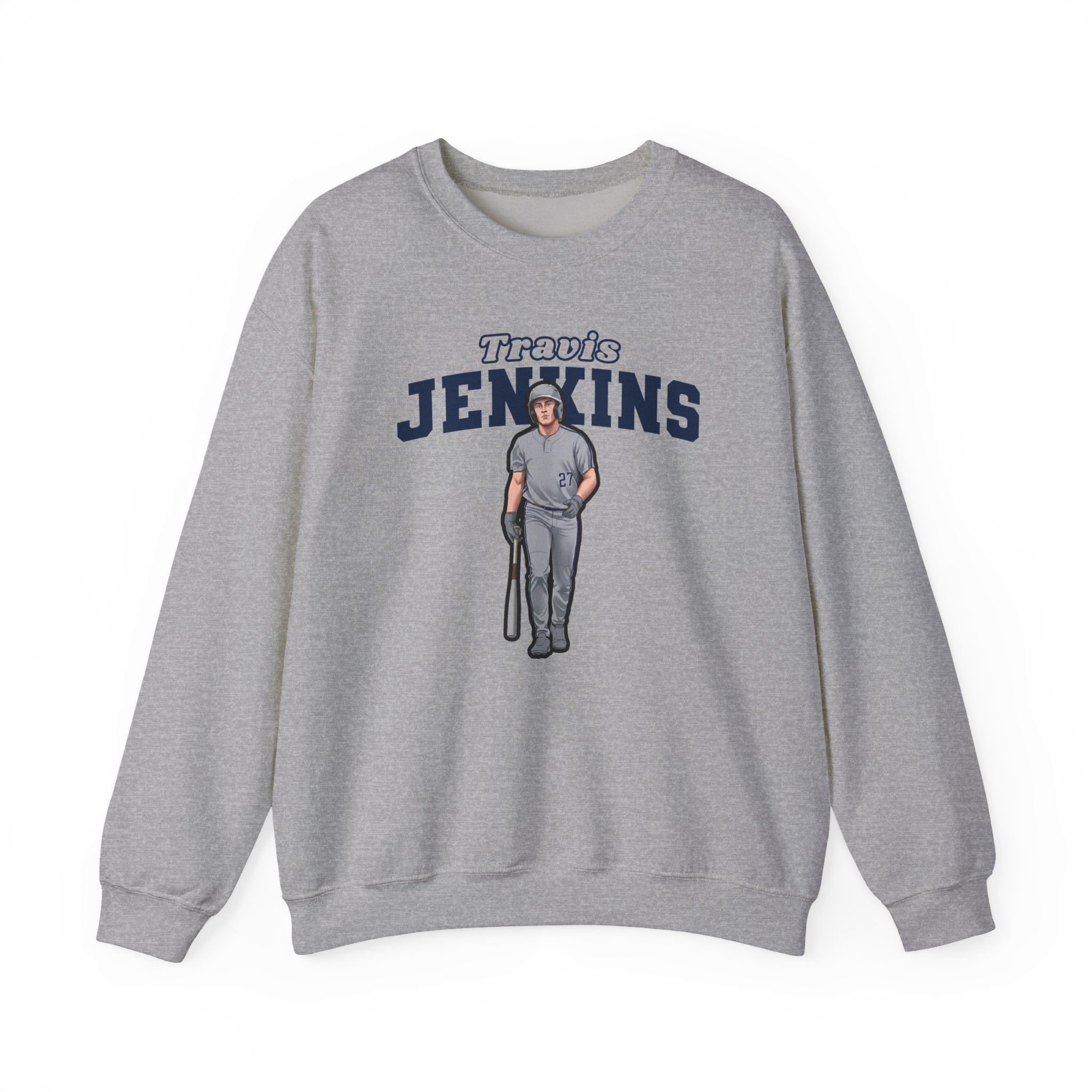 Crewneck Sweatshirt — character_name_arch in Grey