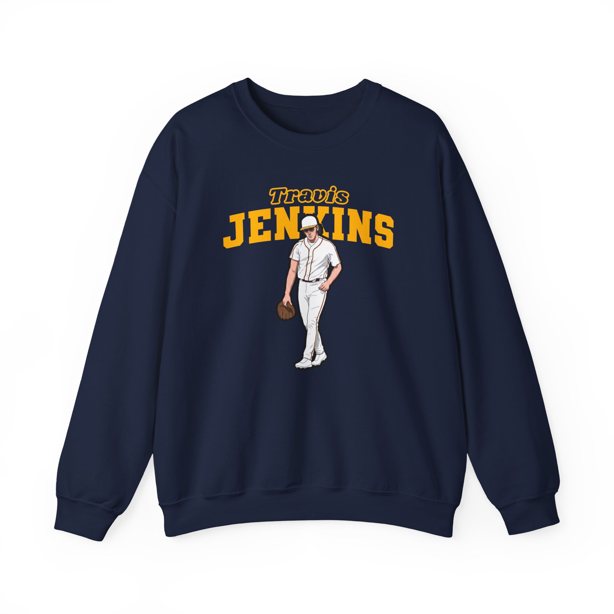 Crewneck Sweatshirt — character_name_arch in Navy