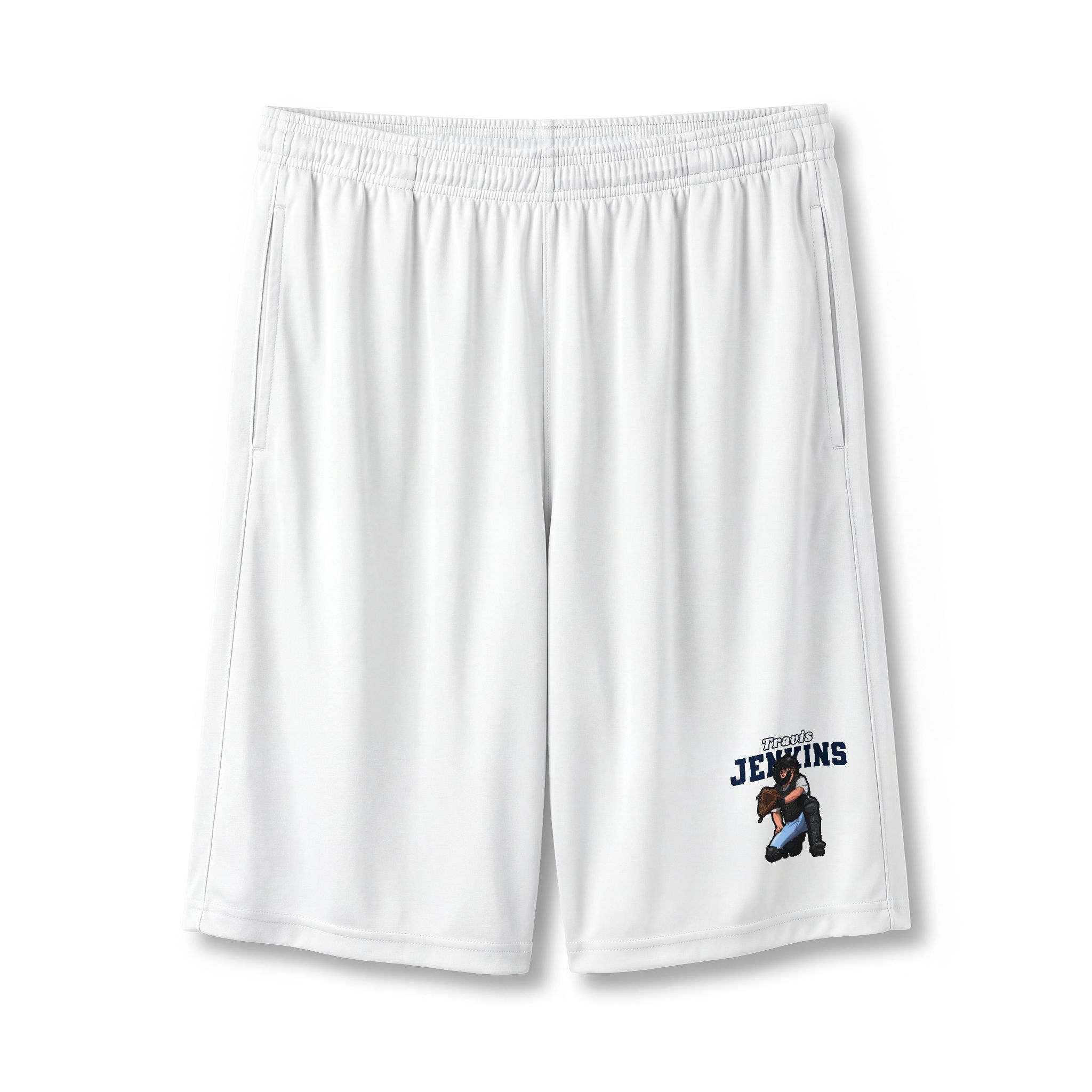 Shorts — character_name_arch in White
