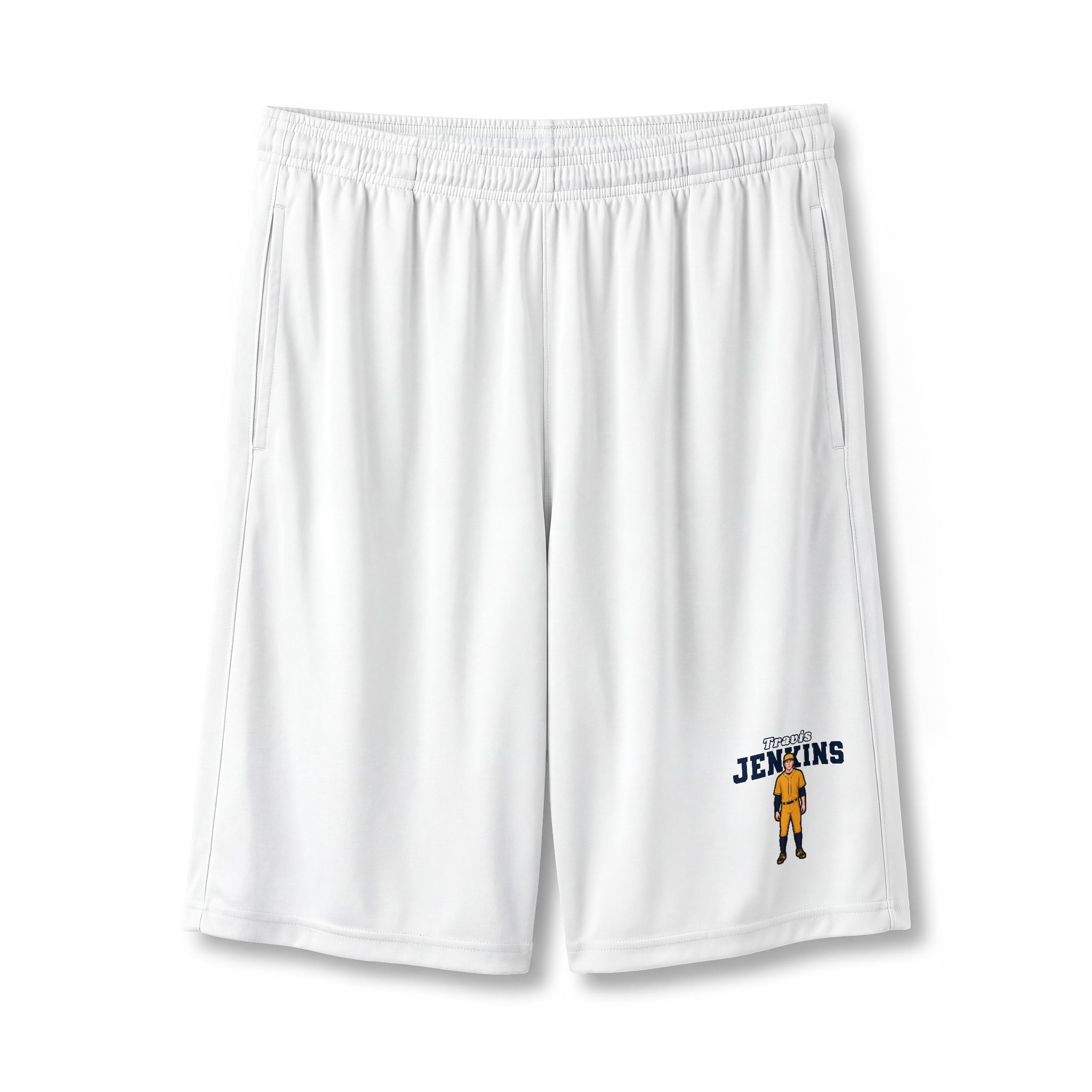 Shorts — character_name_arch in White