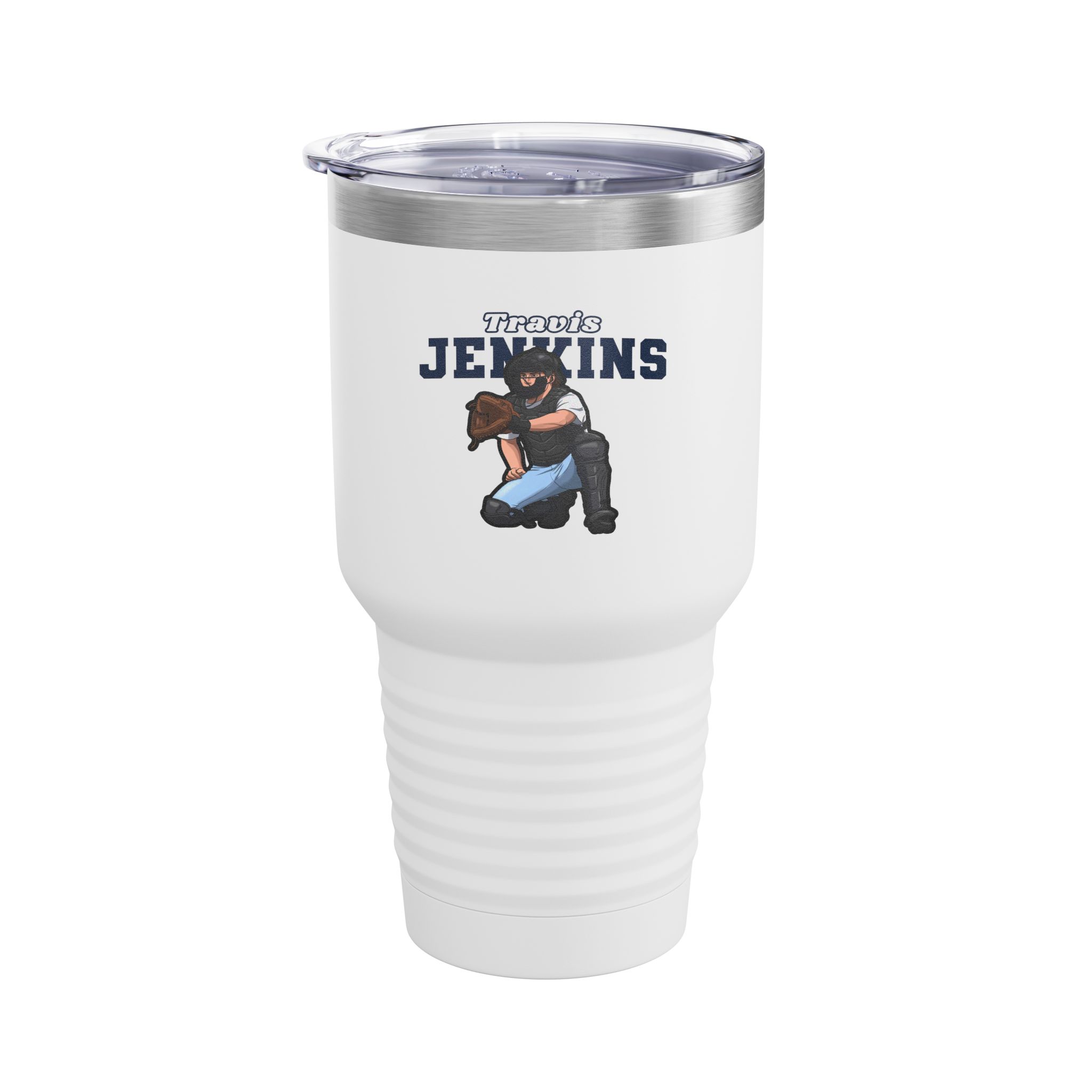30oz Tumbler — character_name_arch in White