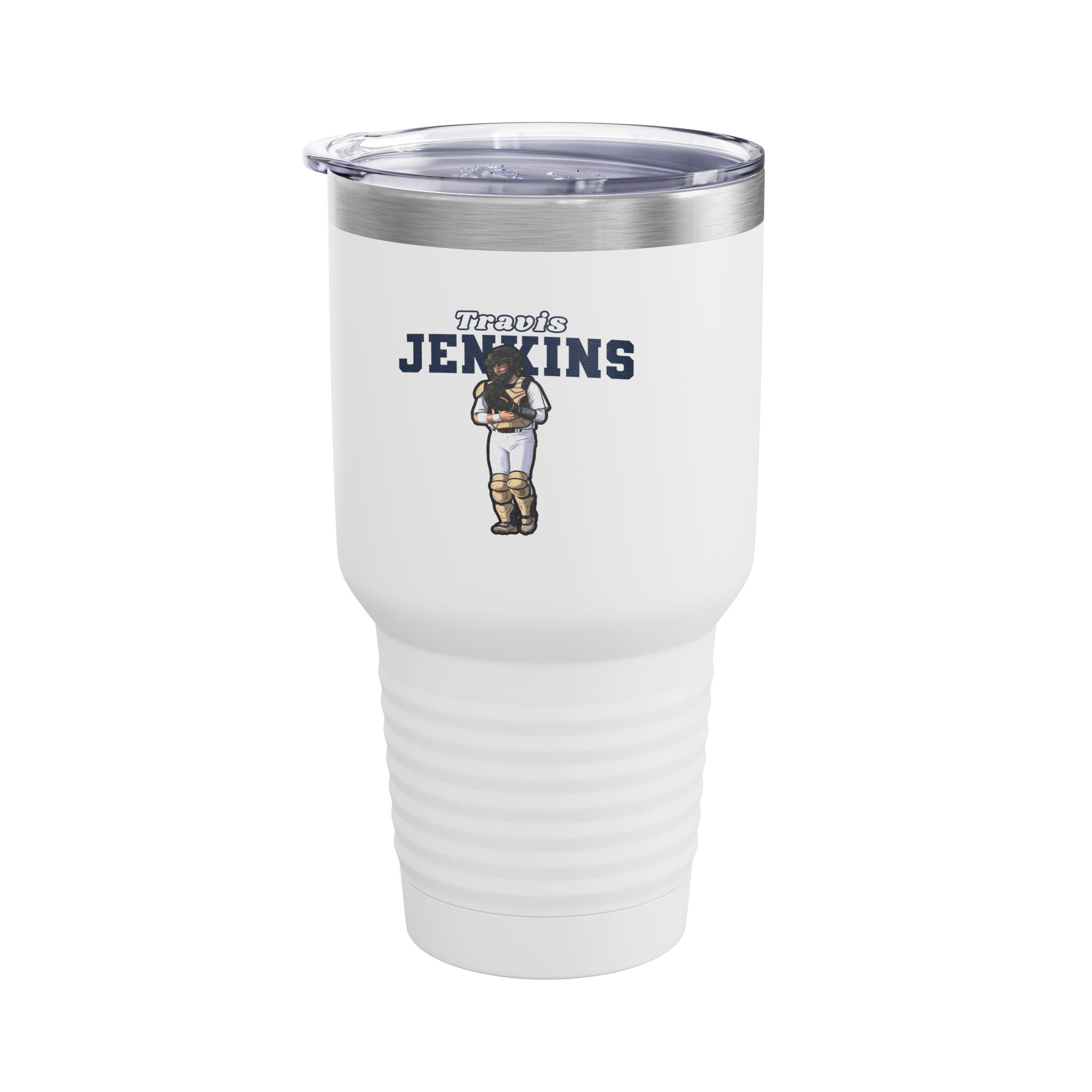 30oz Tumbler — character_name_arch in White