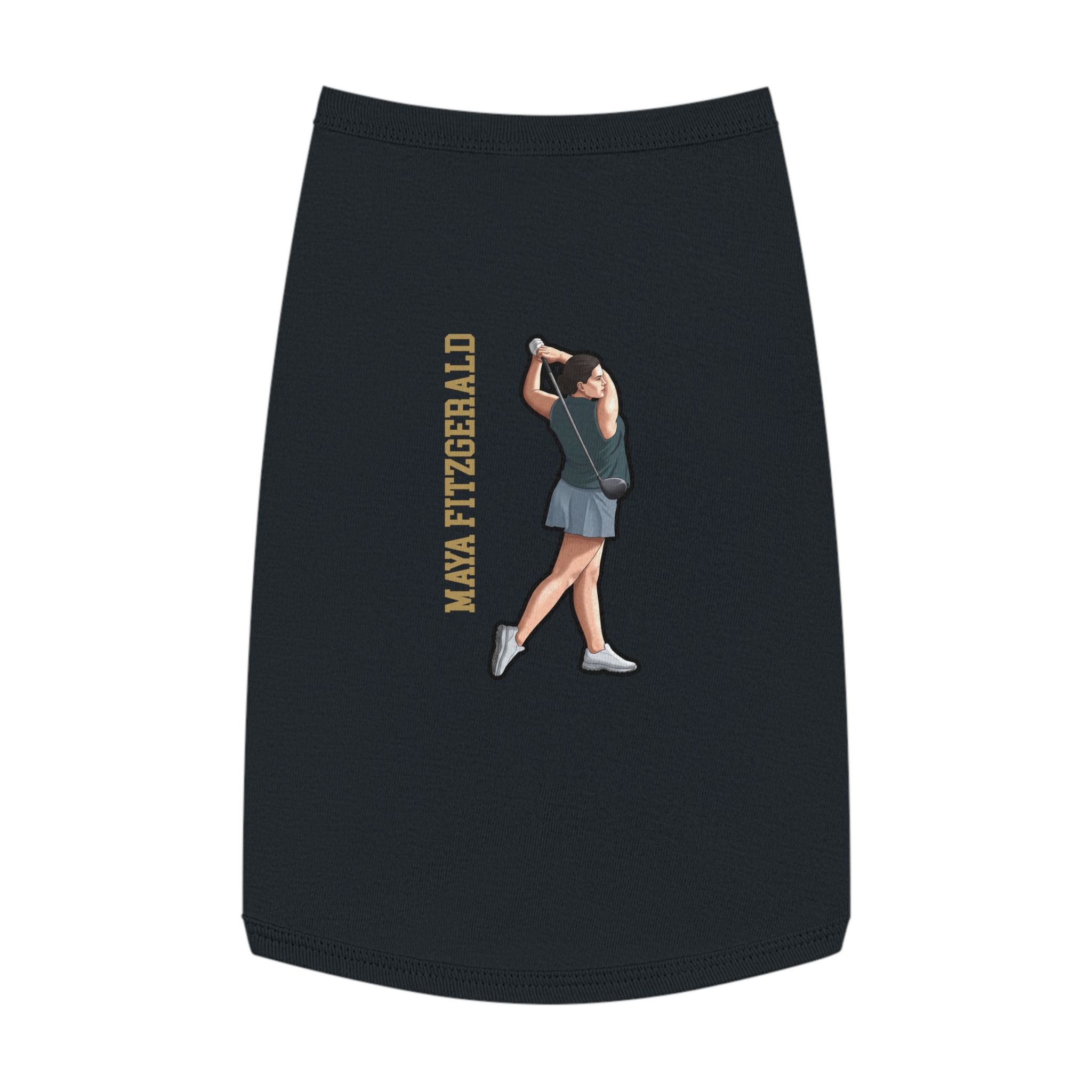 Pet Tank Top — character_name_vertical in White