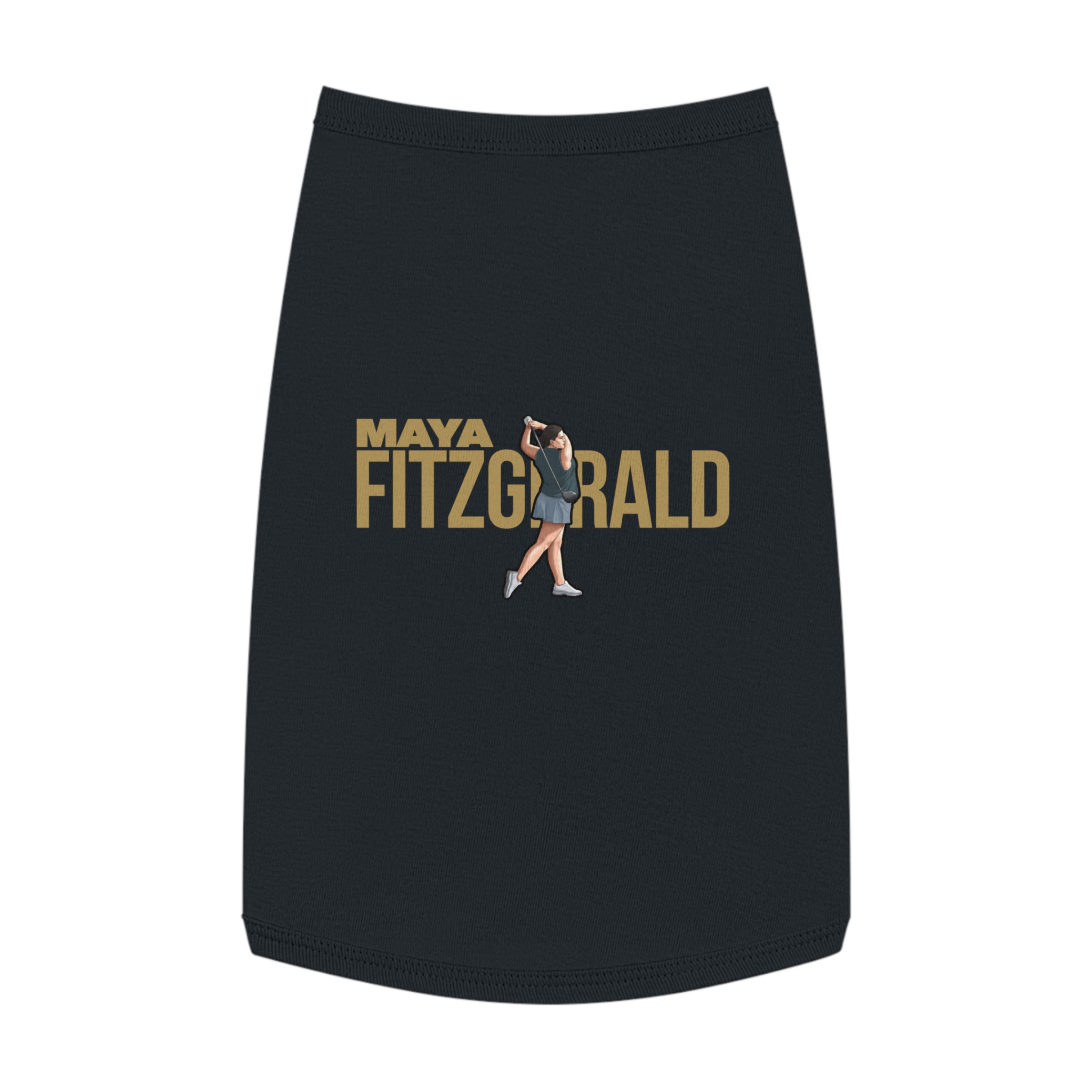 Pet Tank Top — character_player_name in Black