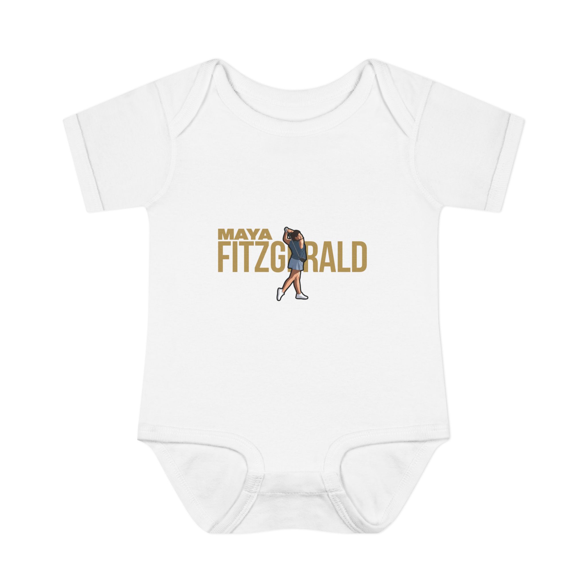 Baby Onesie — character_player_name in White