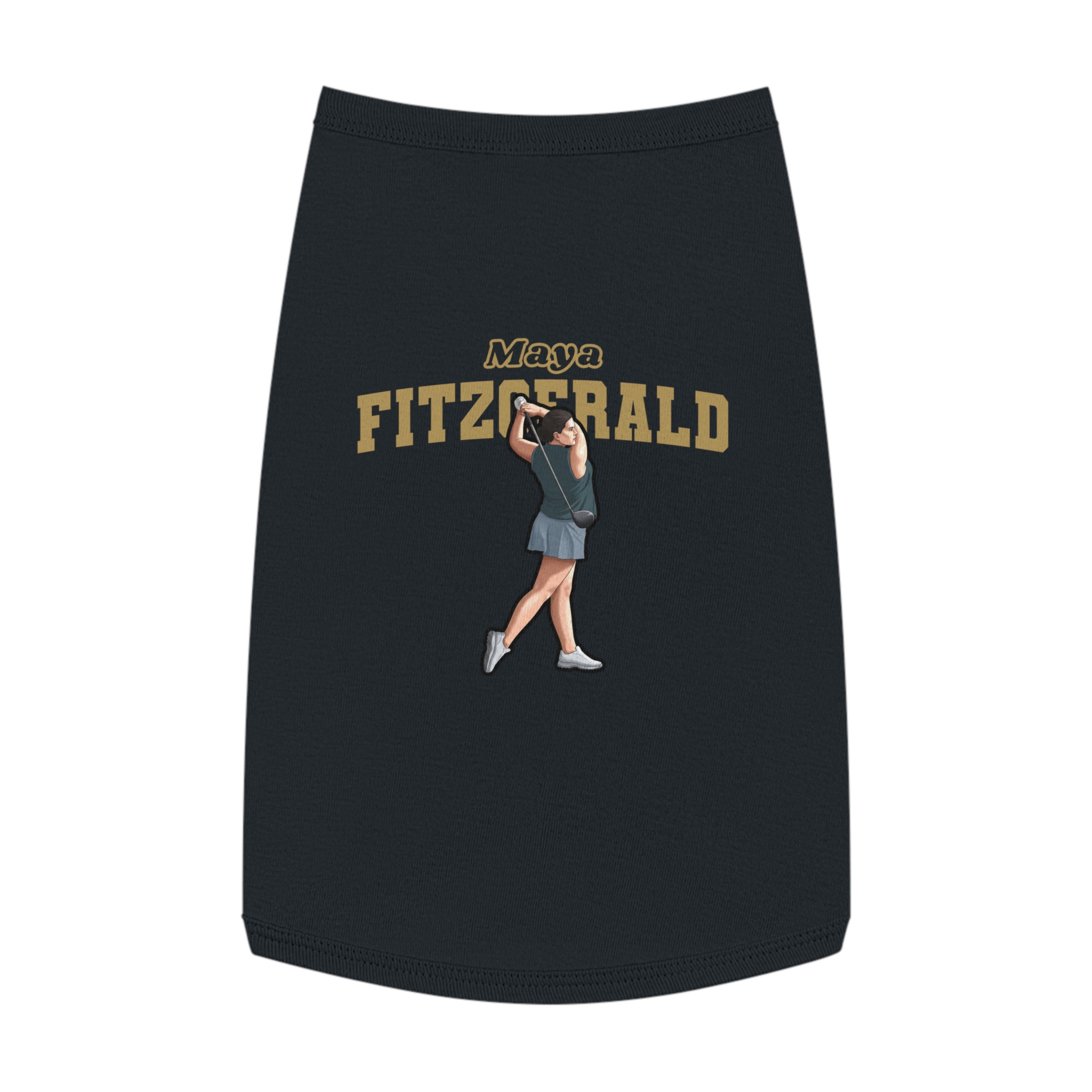 Pet Tank Top — character_name_arch in White
