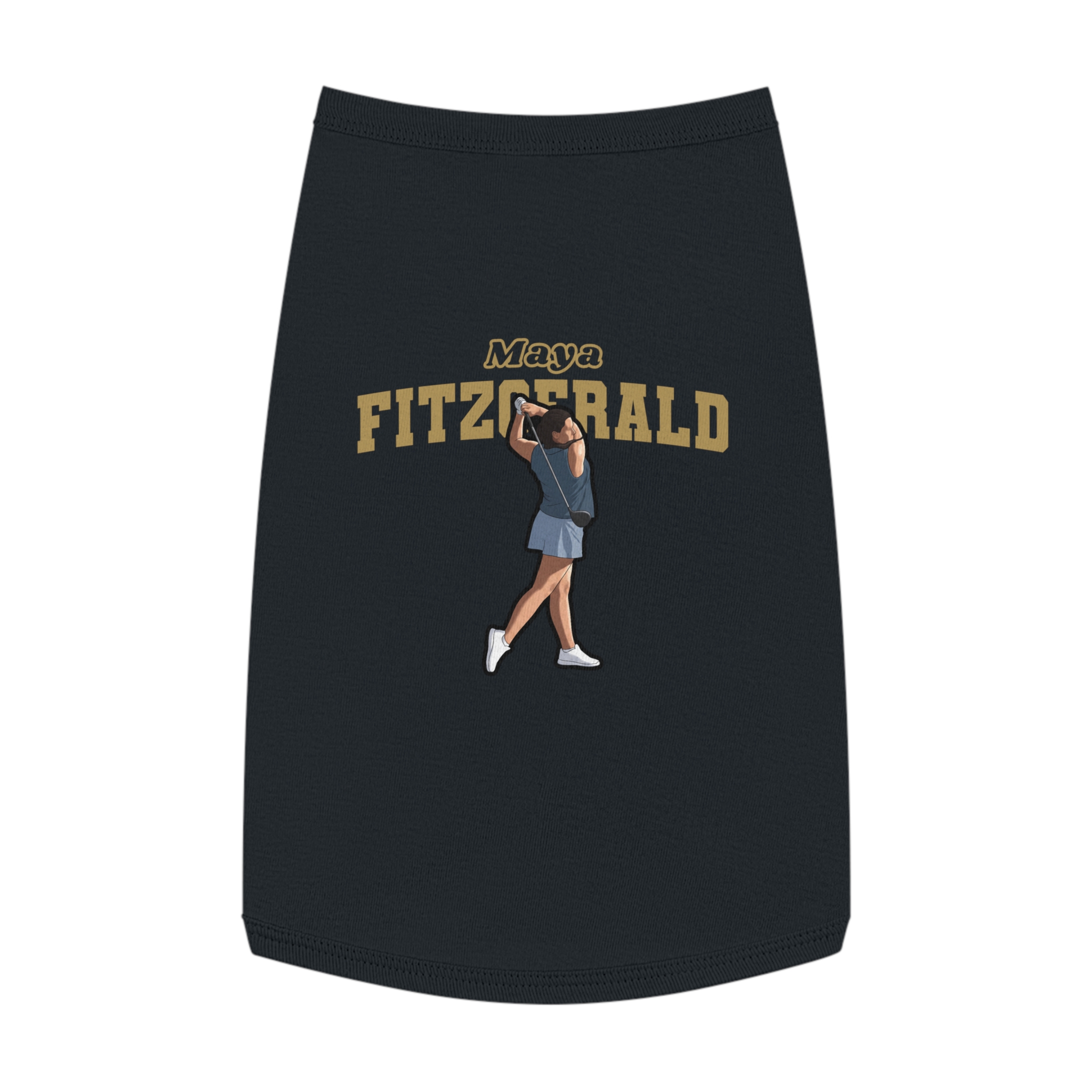 Pet Tank Top — character_name_arch in Black