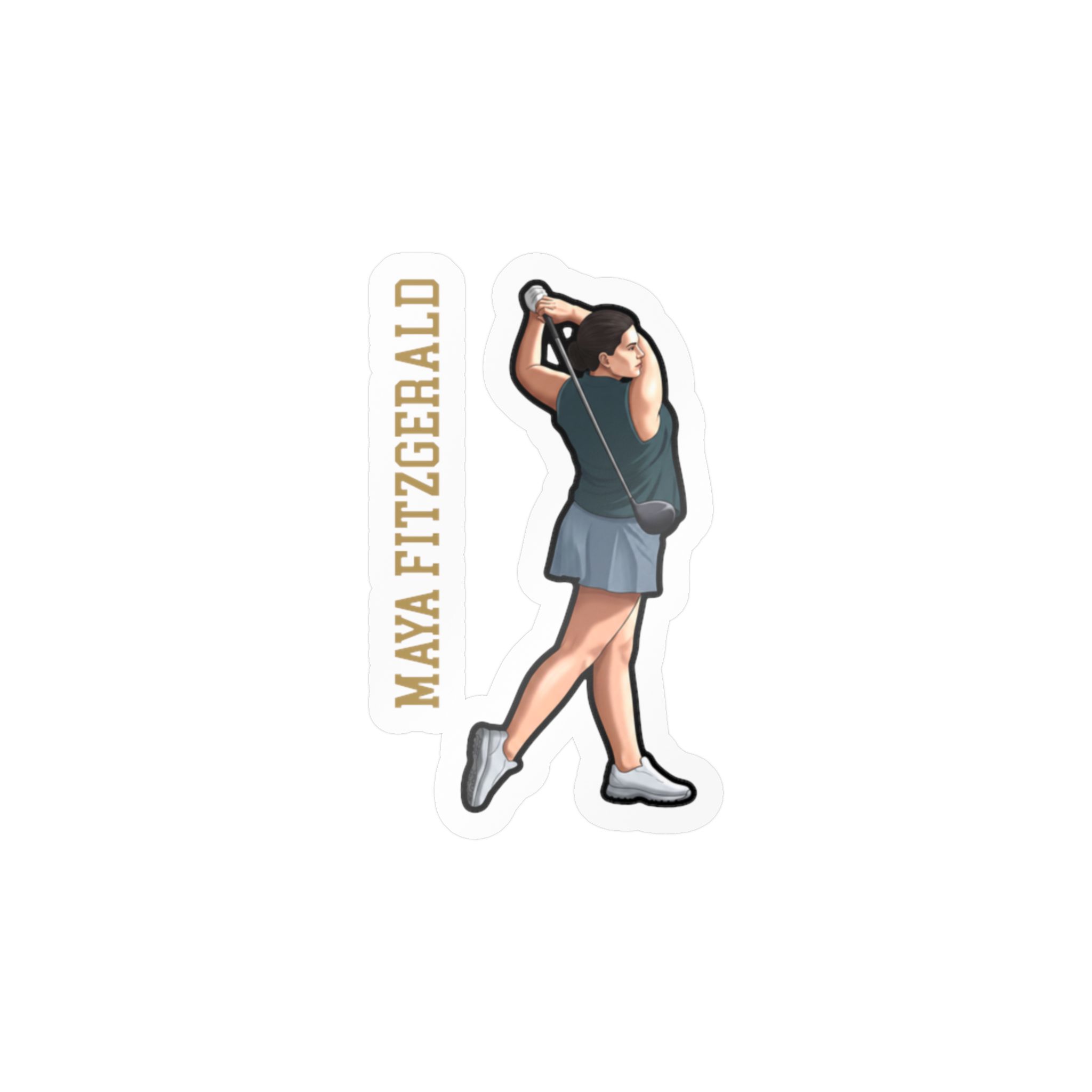 Vinyl Sticker — character_name_vertical in Classic