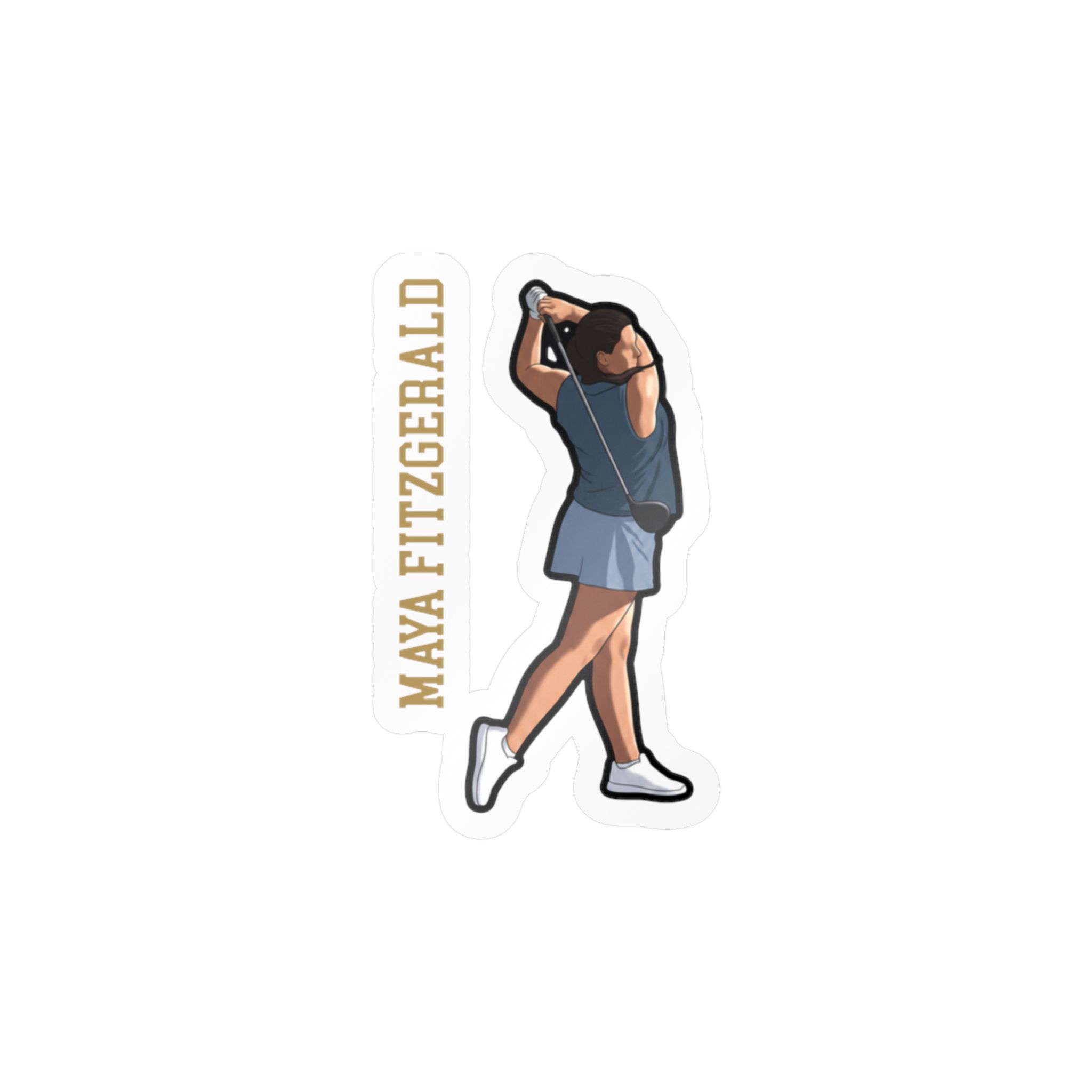Vinyl Sticker — character_name_vertical in Classic