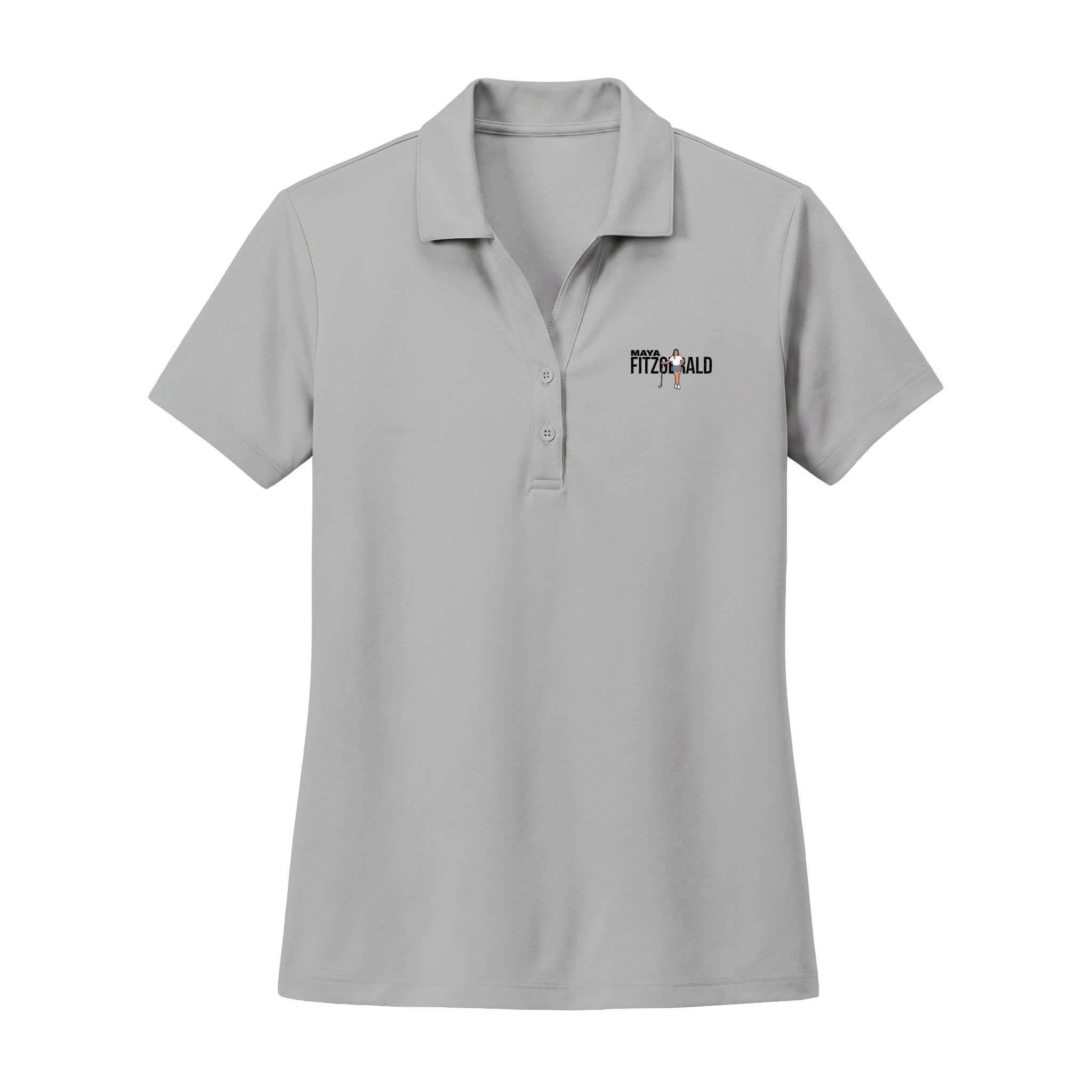 Women's Polo — character_player_name in Silver