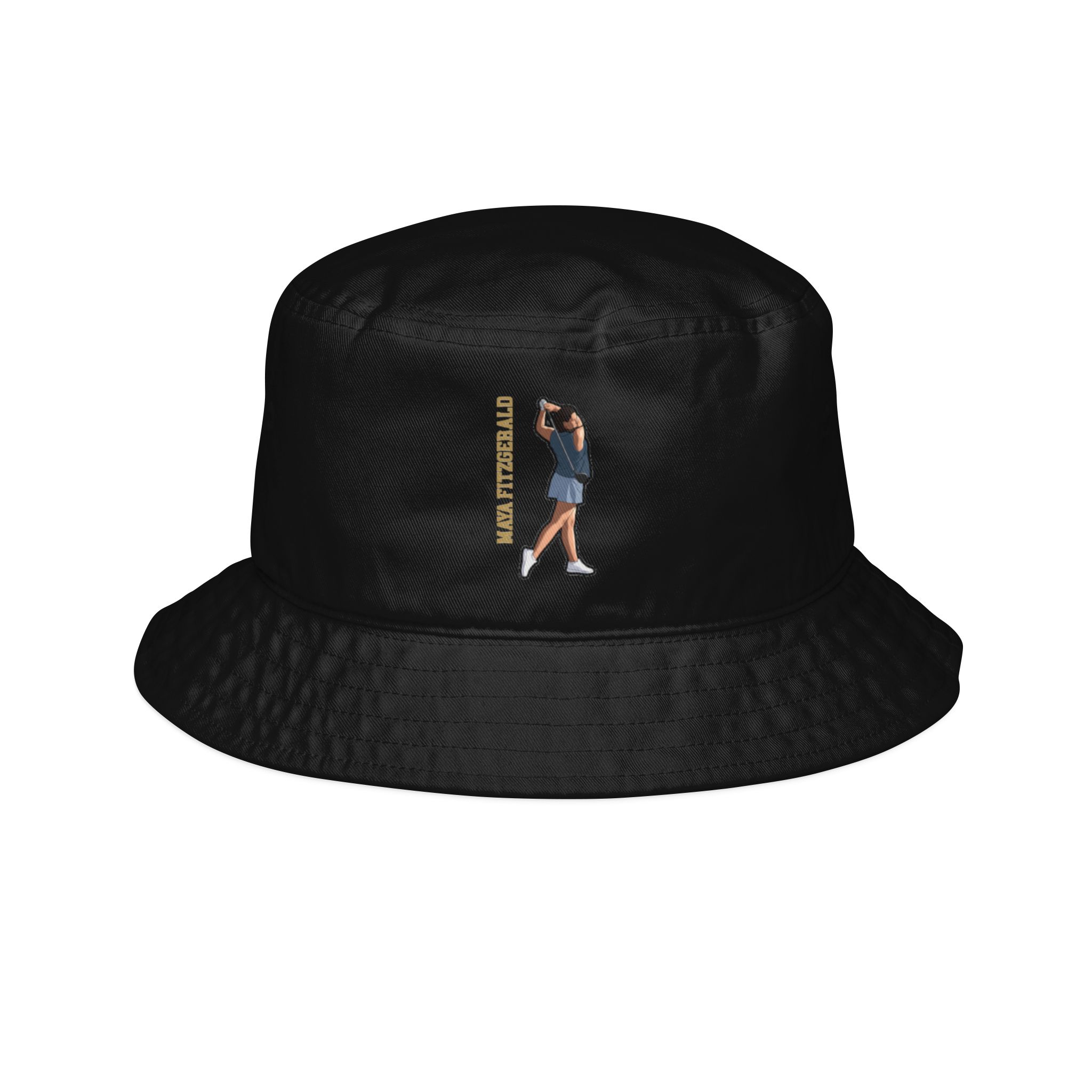 Bucket Hat — character_name_vertical in Black