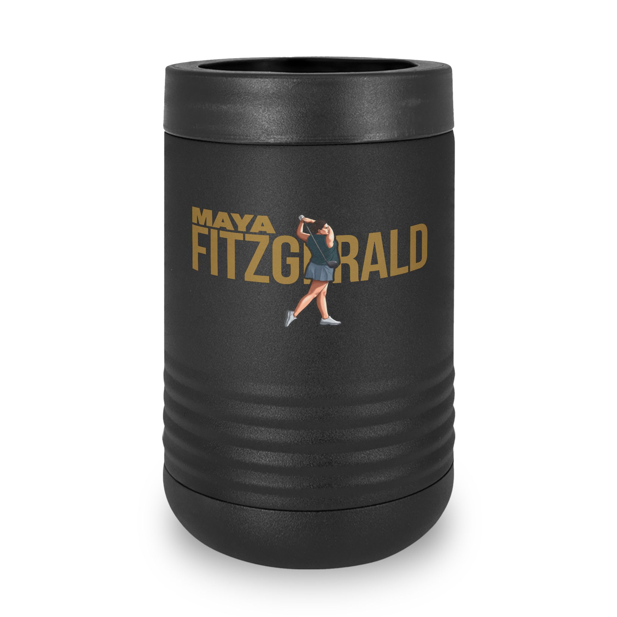 Stainless Can Cooler — character_player_name in Black