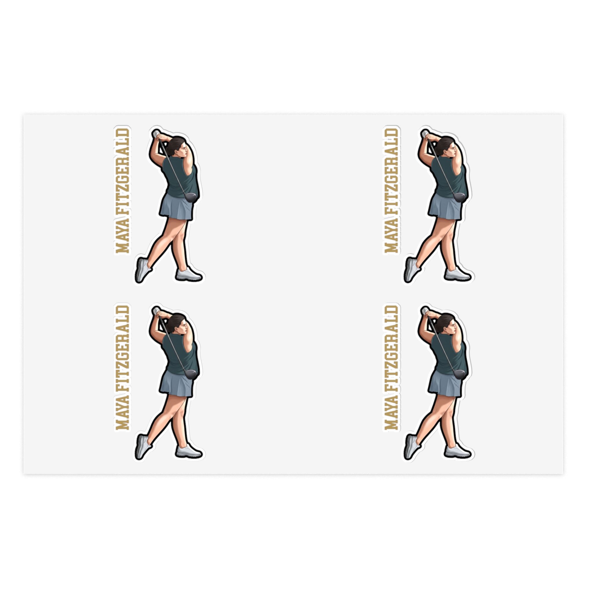 Sticker Sheet — character_name_vertical in Classic