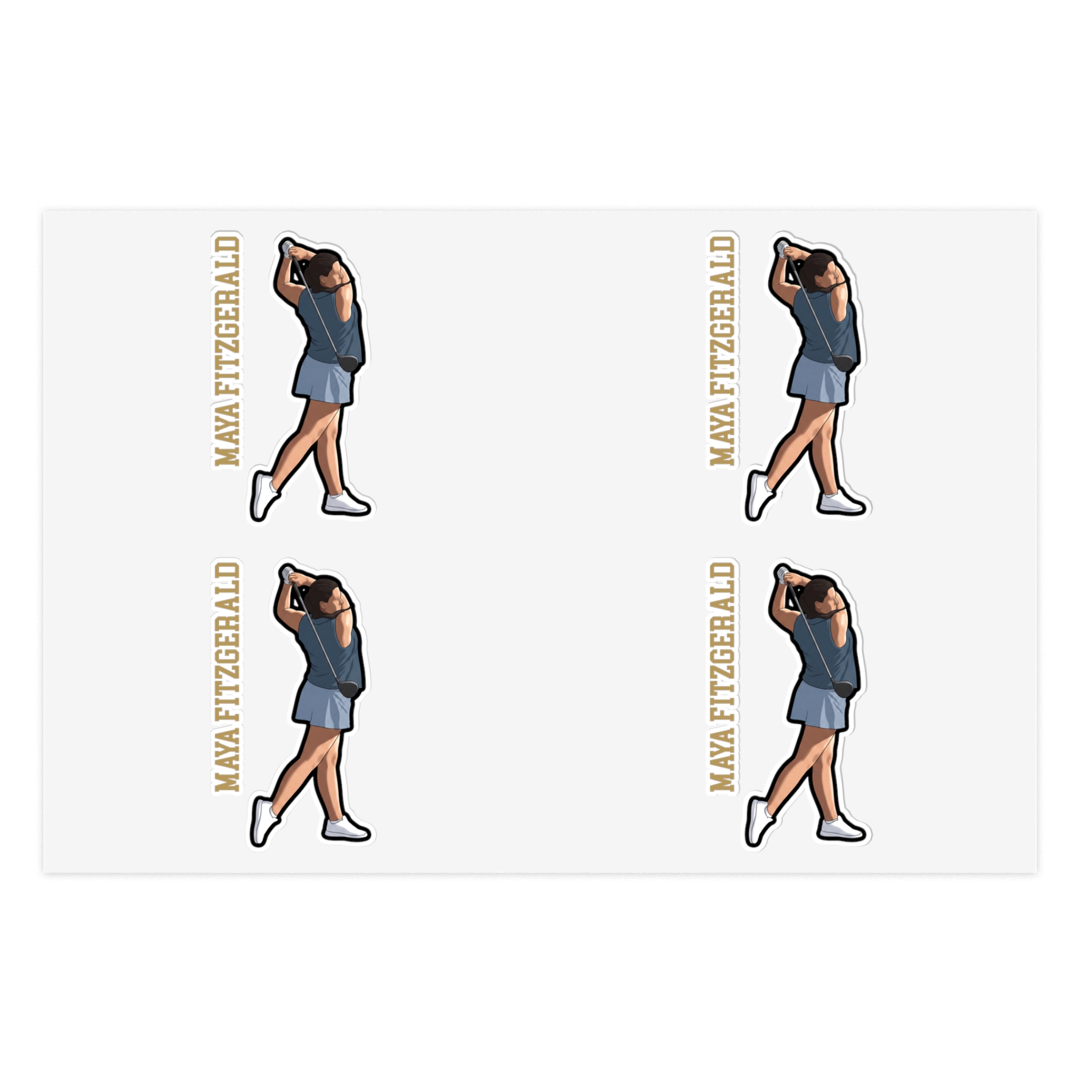 Sticker Sheet — character_name_vertical in Classic