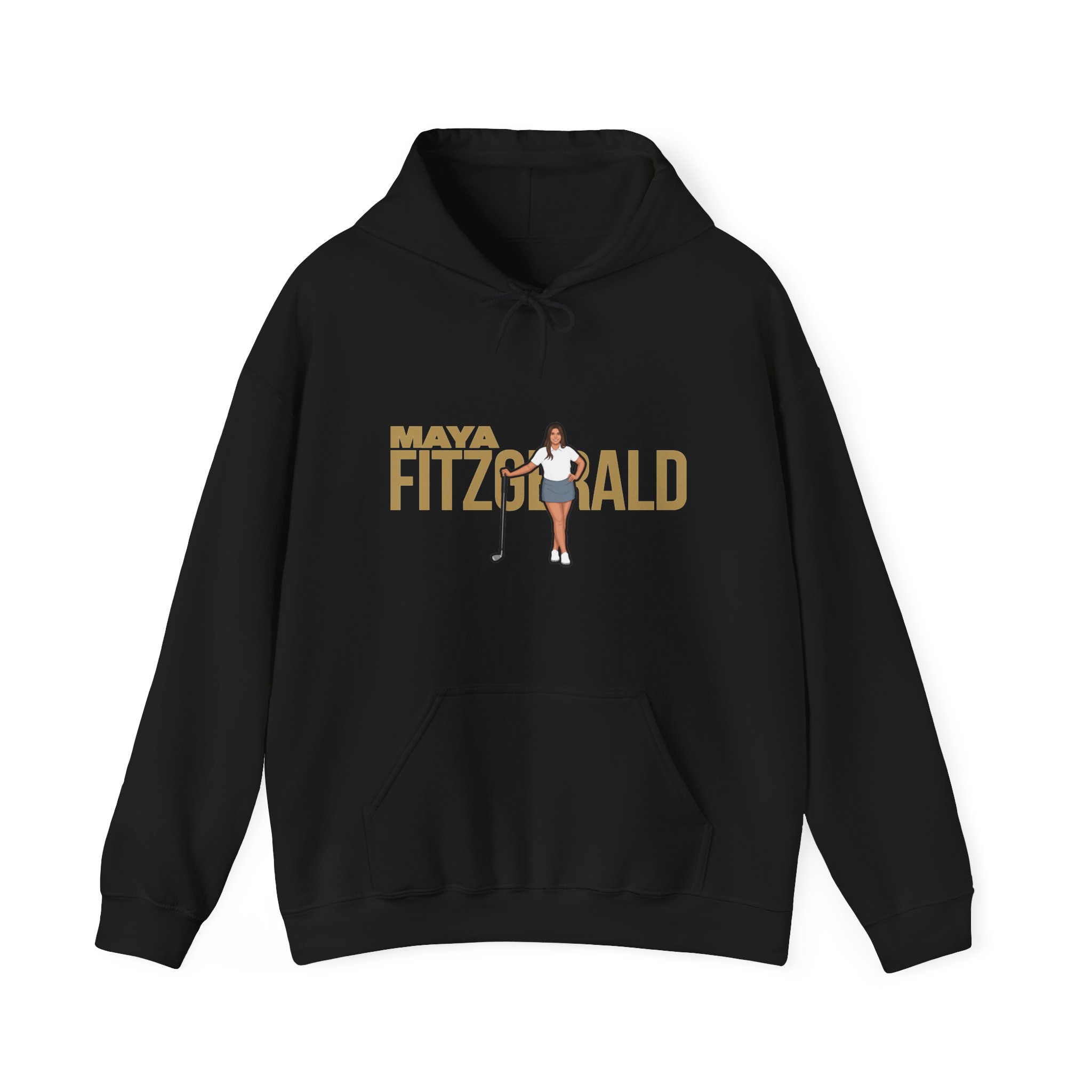 Hoodie — character_player_name in Black