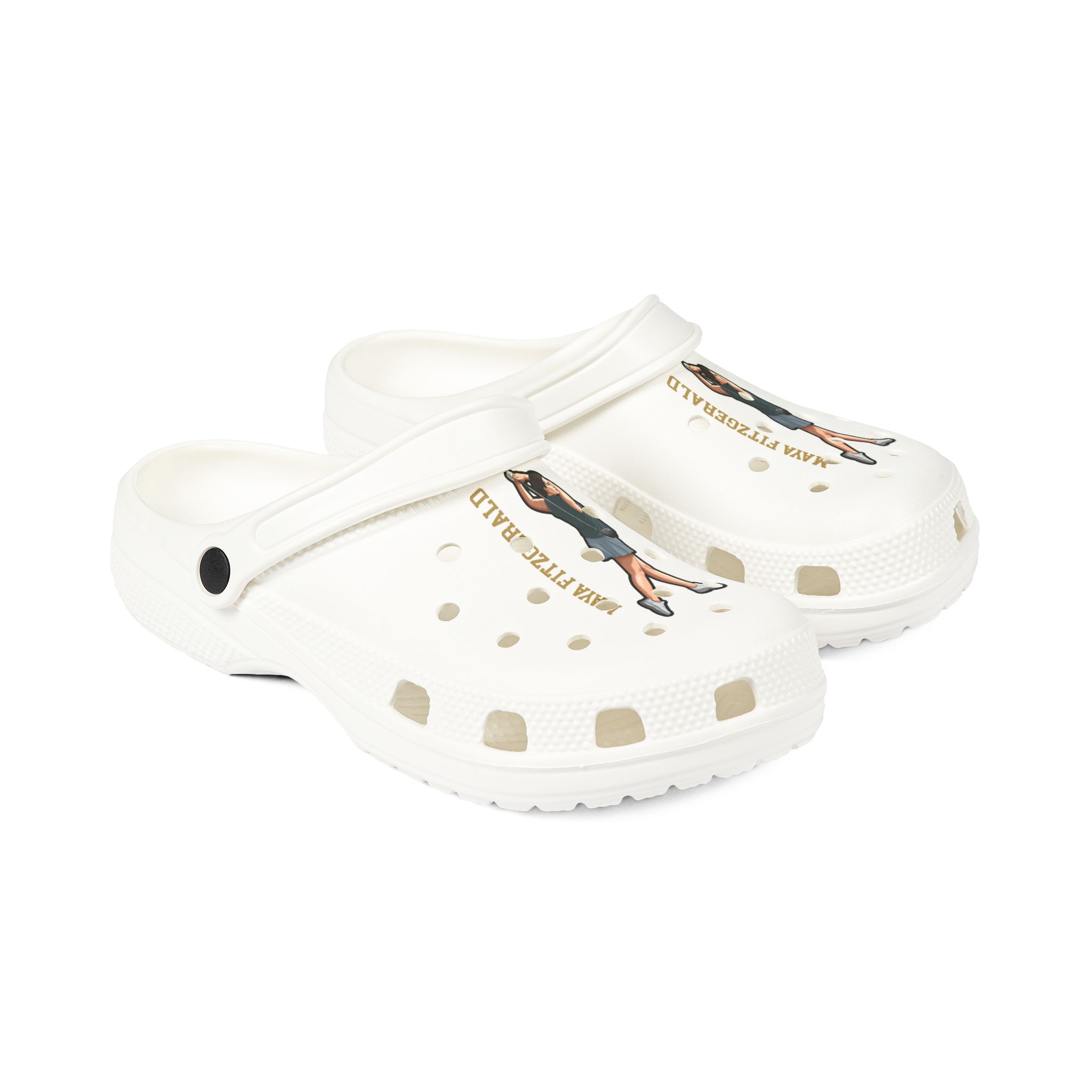 Rubber Clogs — character_name_vertical in White