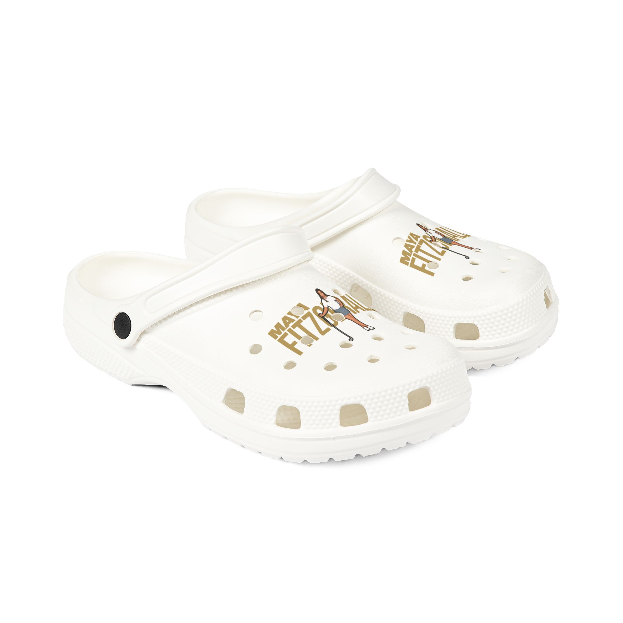 Rubber Clogs — character_player_name in White