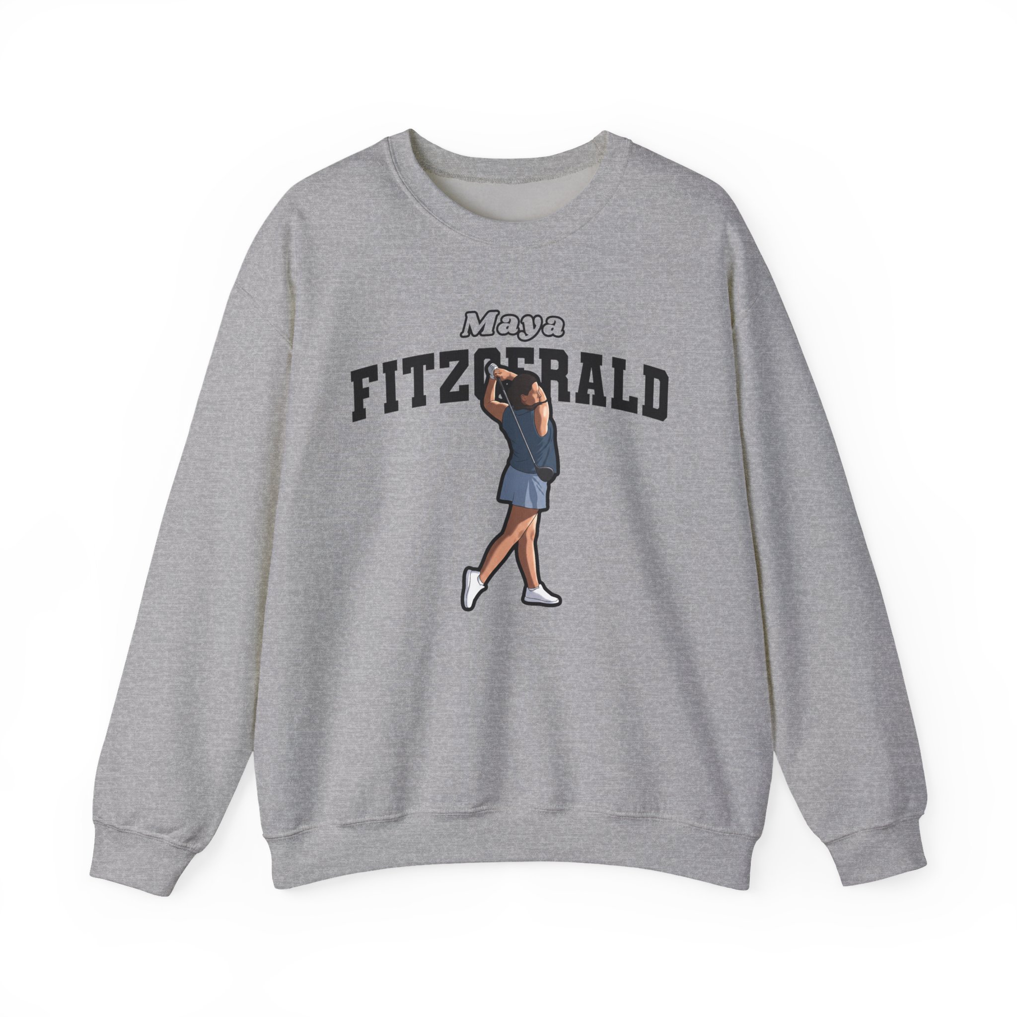 Crewneck Sweatshirt — character_name_arch in Grey