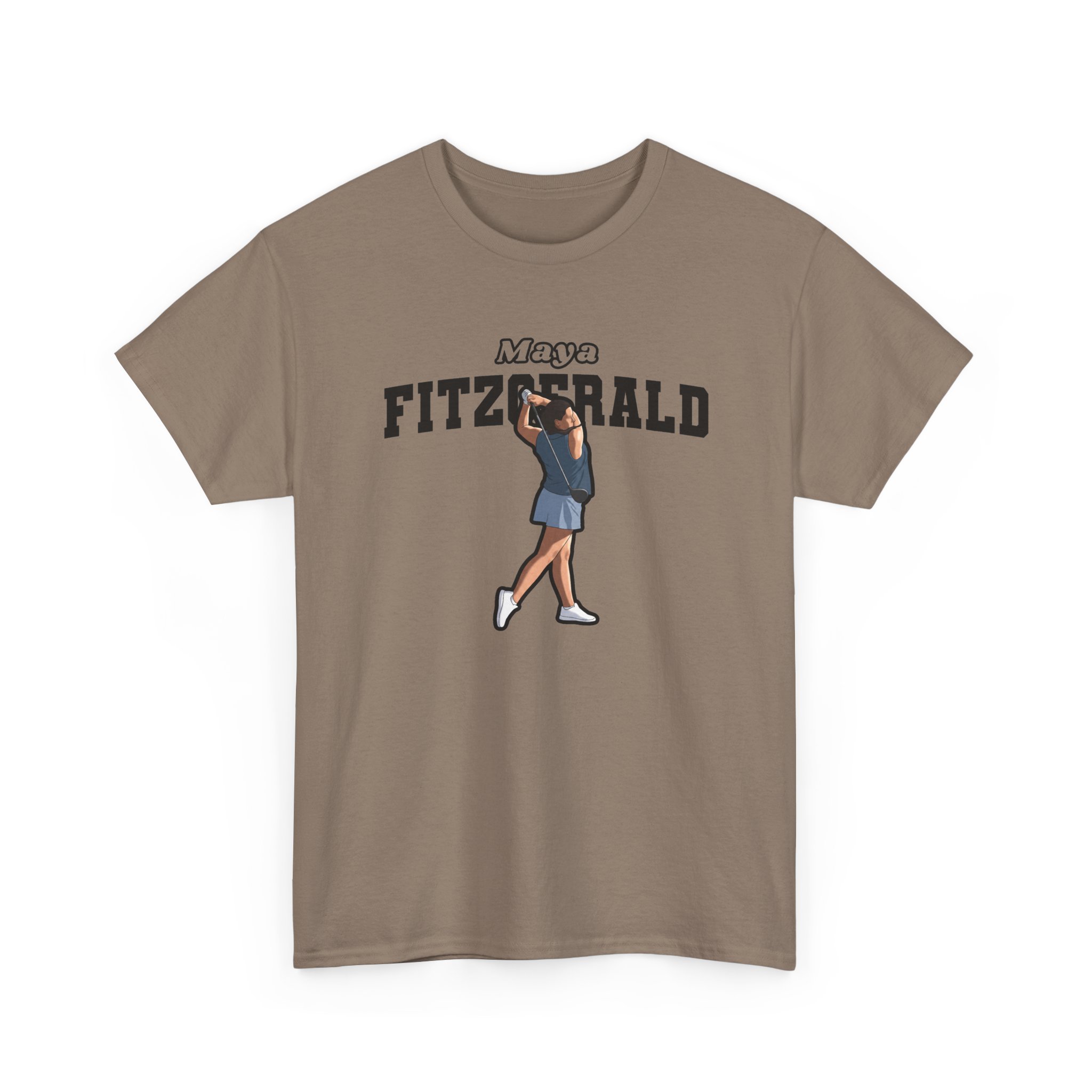 Tee — character_name_arch in Brown