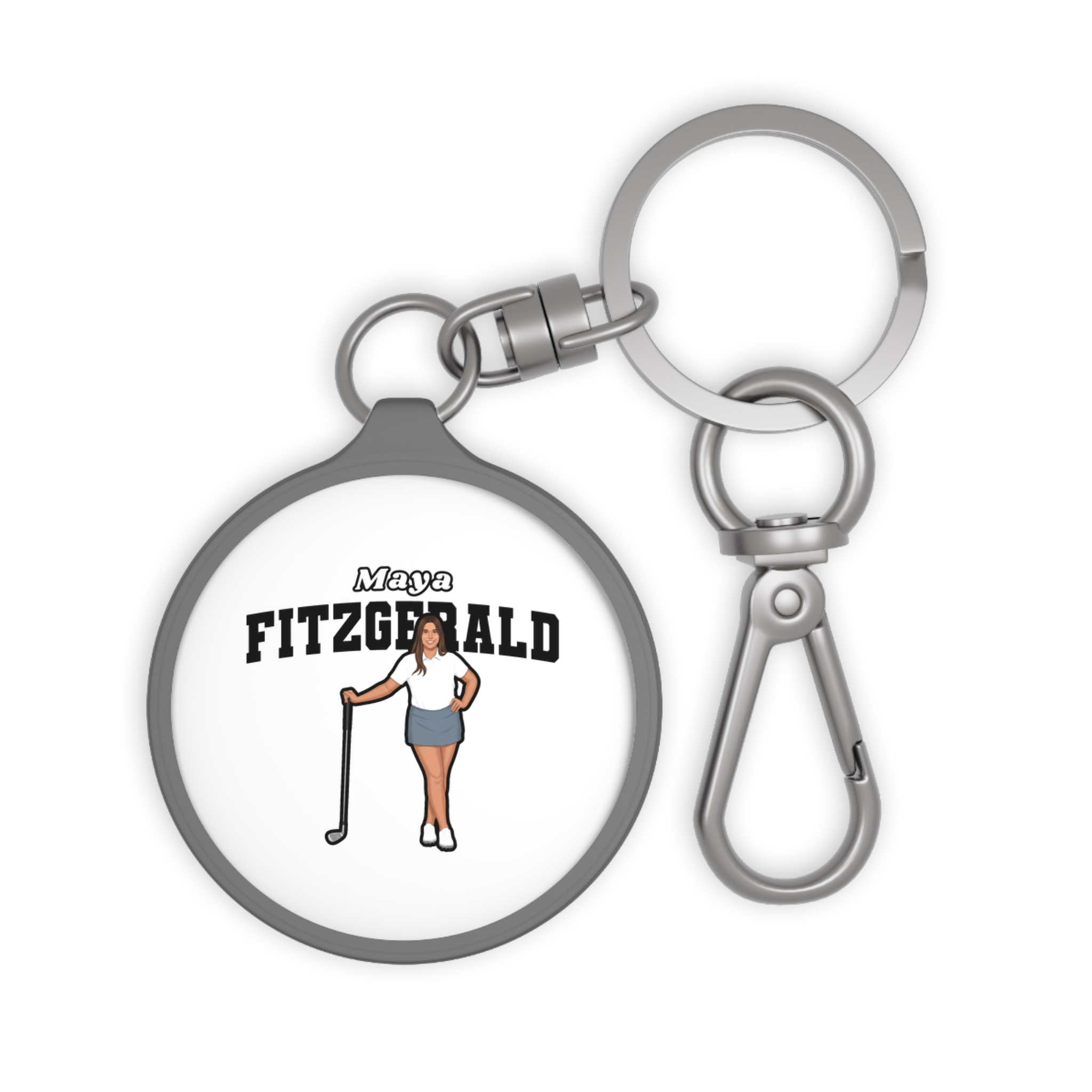 Keychain — character_name_arch in Grey
