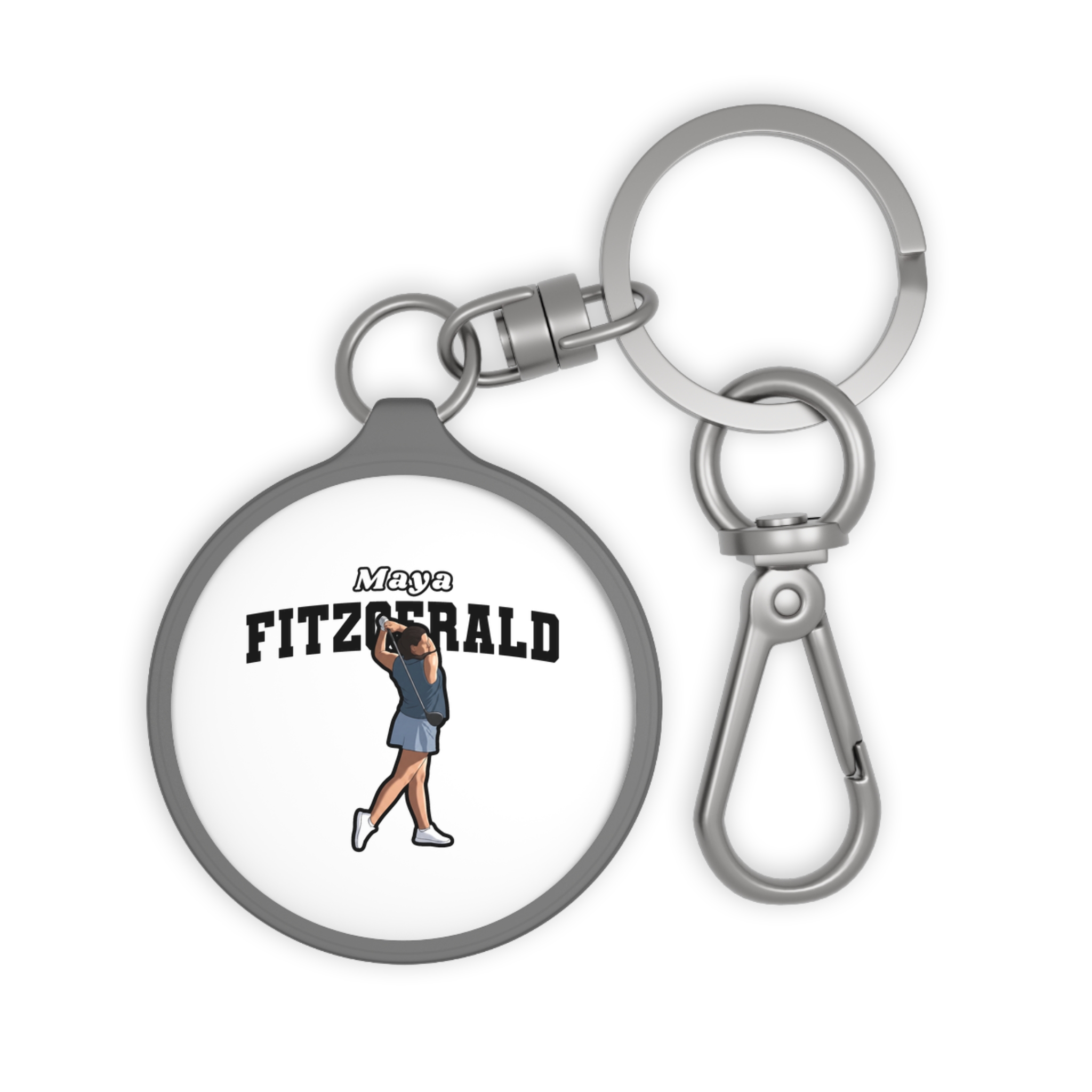 Keychain — character_name_arch in Grey