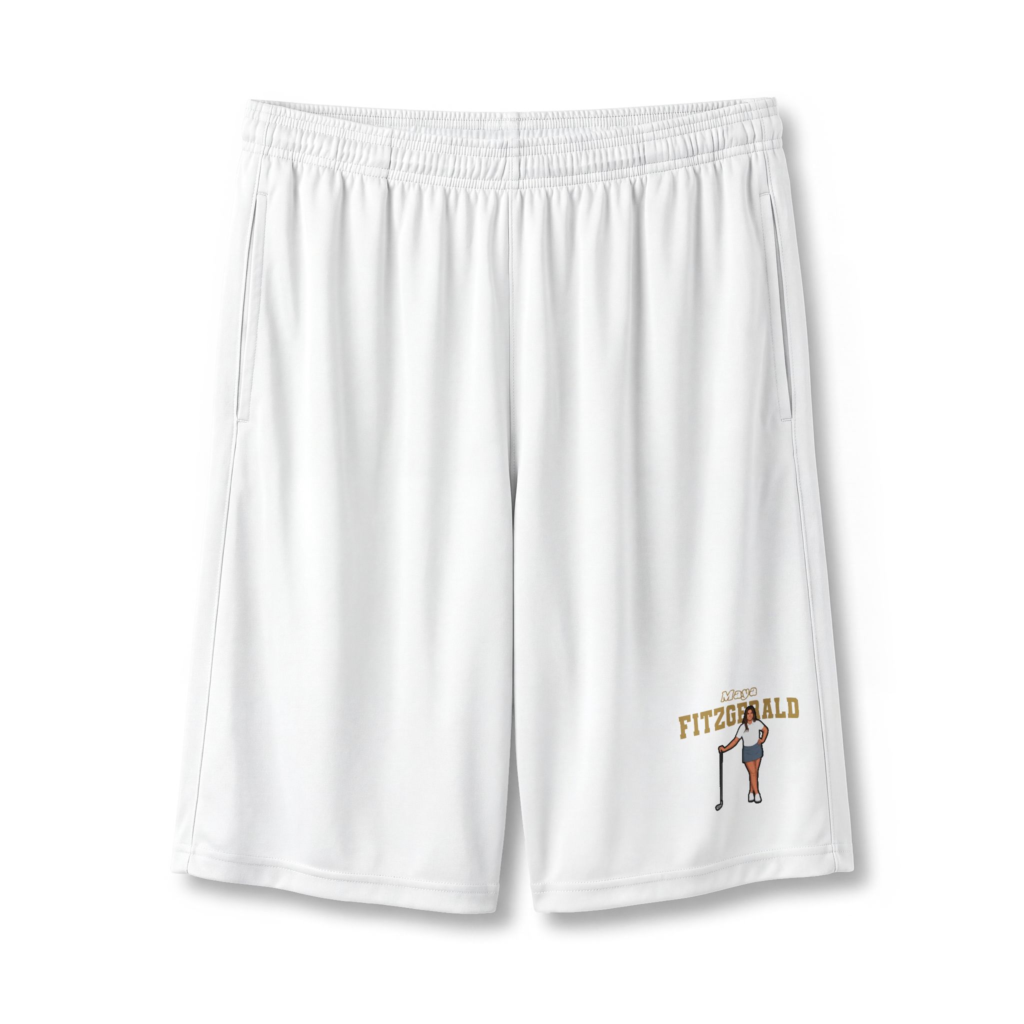Shorts — character_name_arch in White