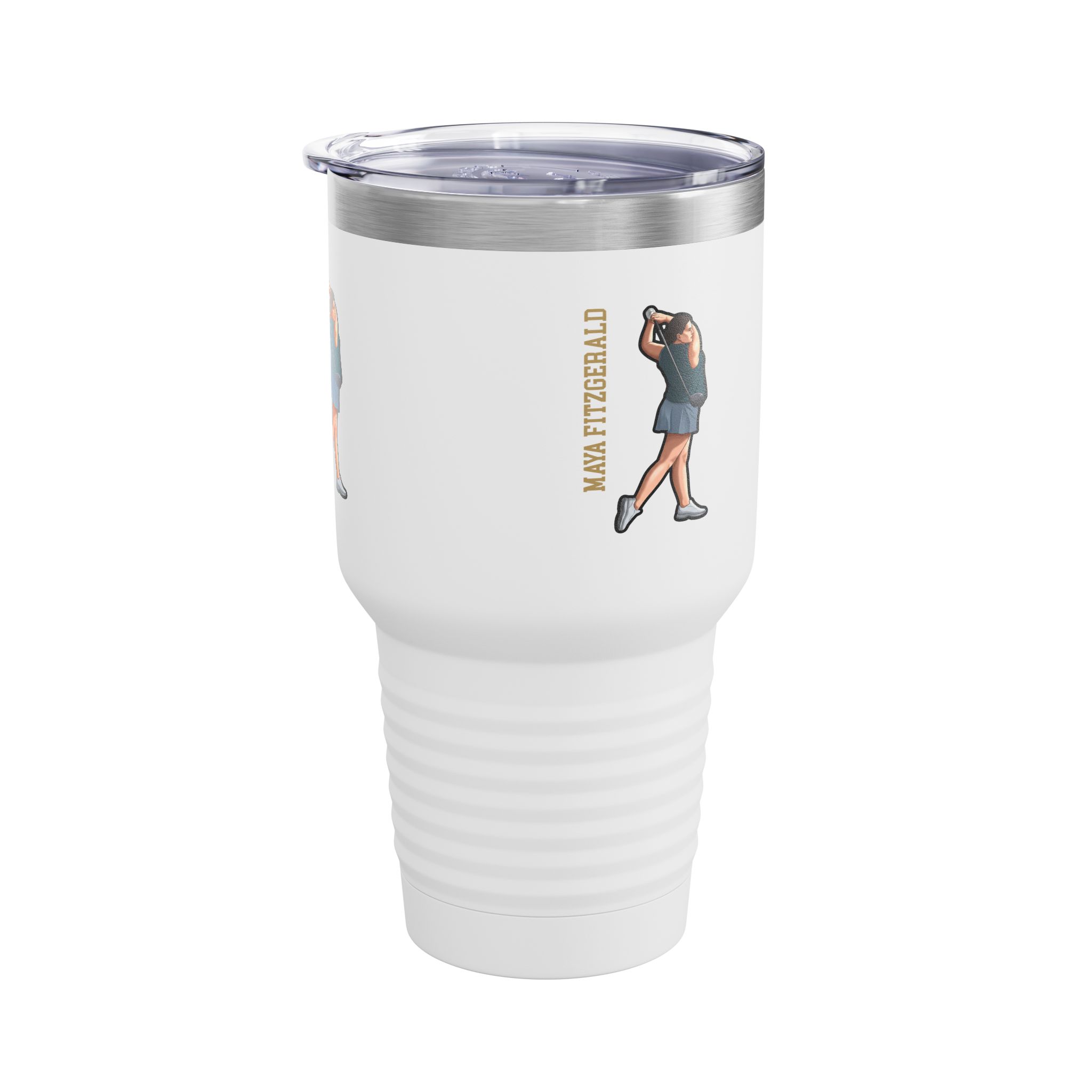30oz Tumbler — character_name_vertical in White