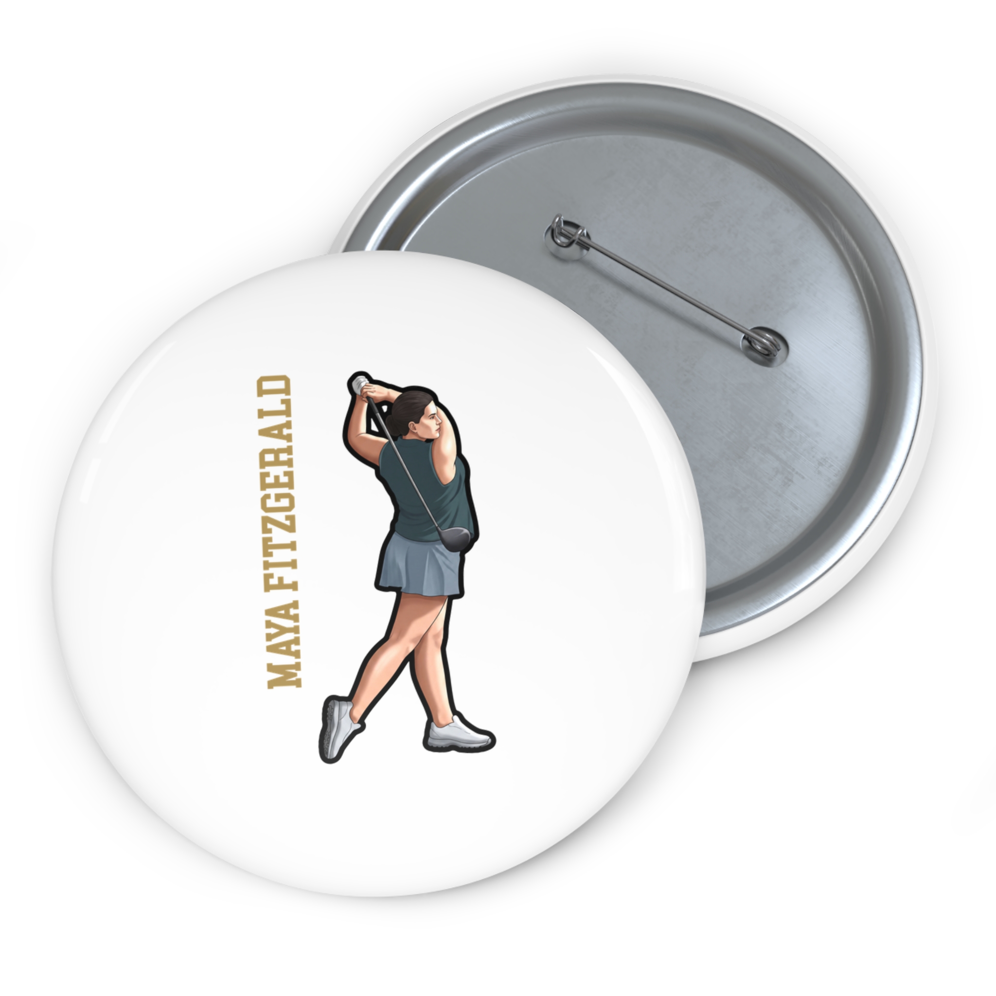 Game Day Pin — character_name_vertical in Classic