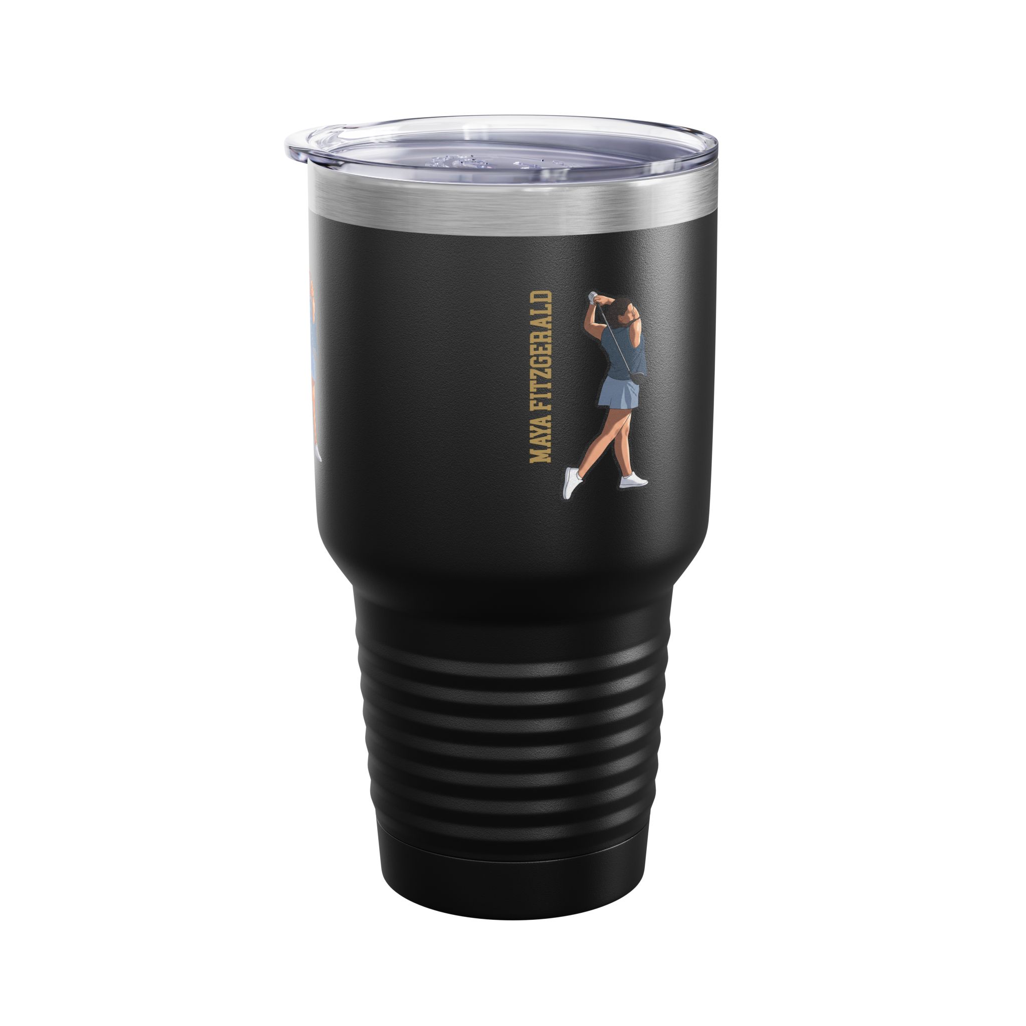 30oz Tumbler — character_name_vertical in Black