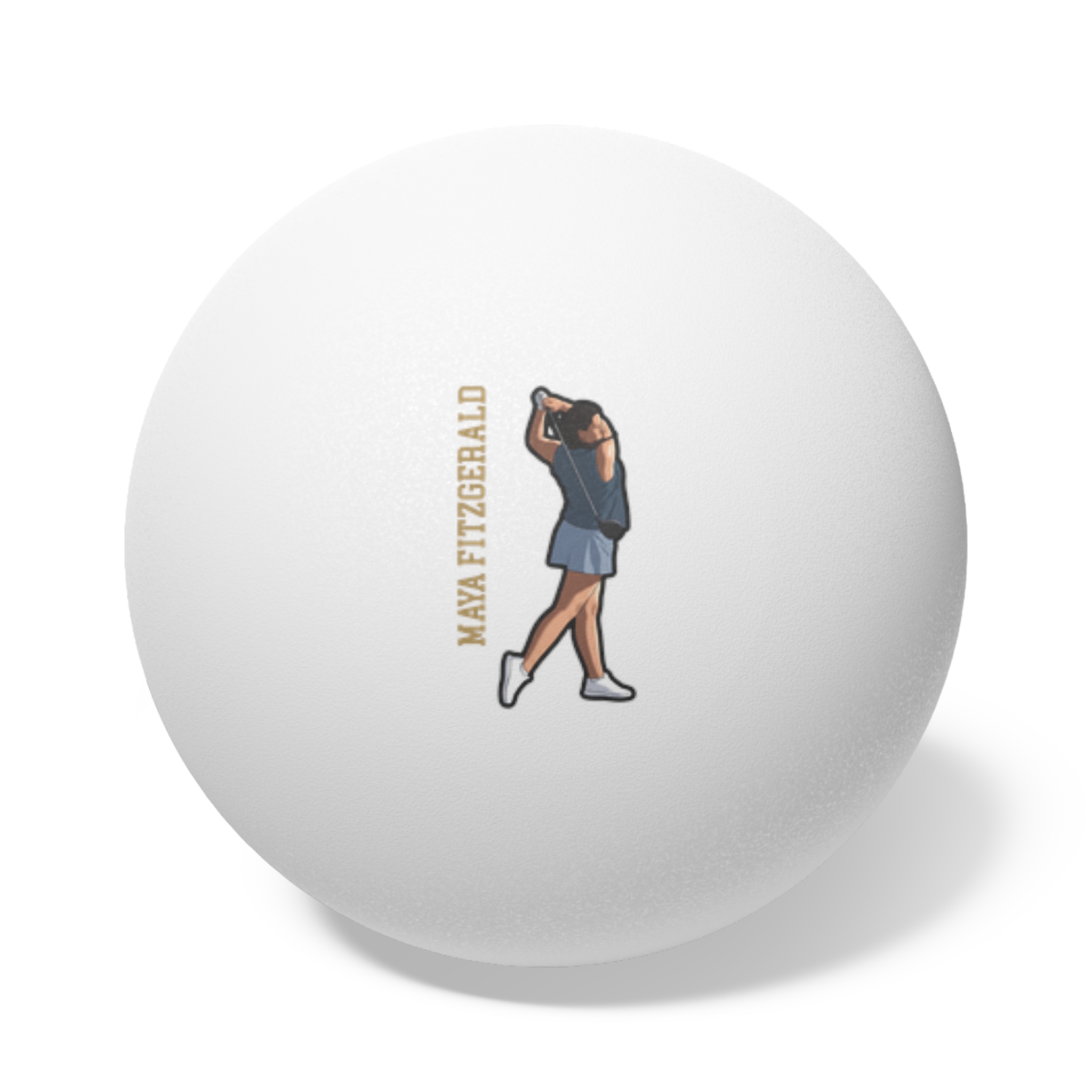 Ping Pong Balls, 6 pcs — character_name_vertical in White