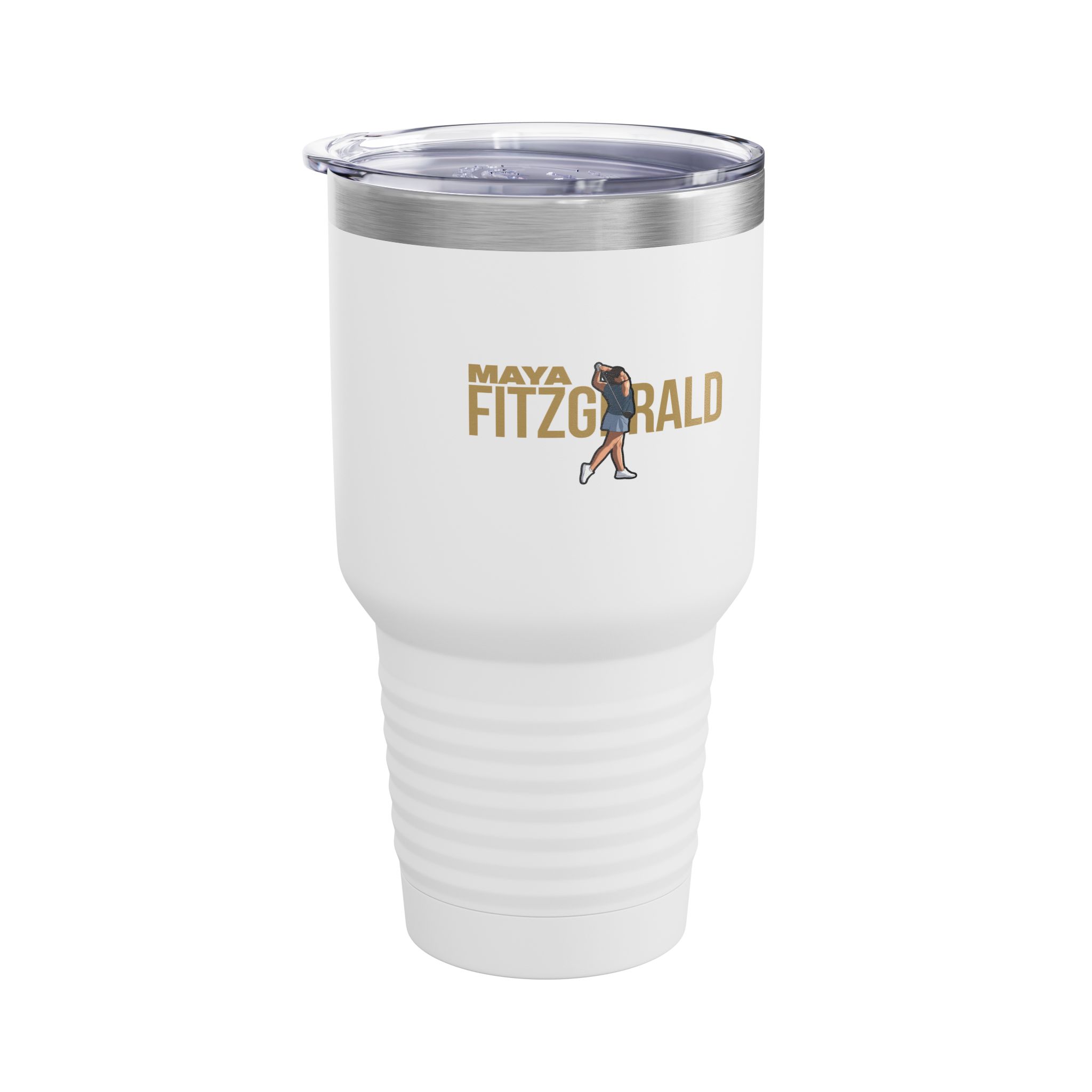 30oz Tumbler — character_player_name in White