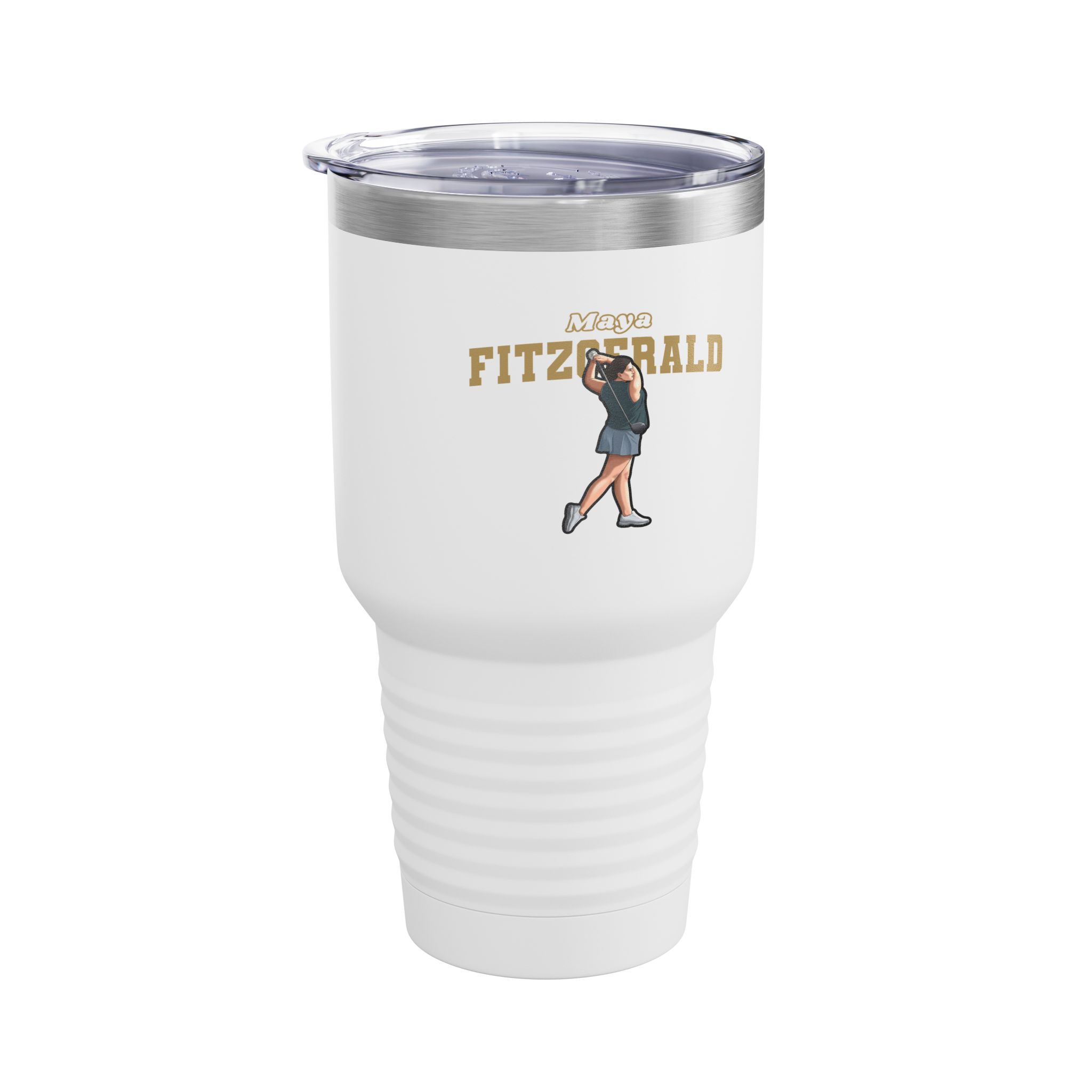 30oz Tumbler — character_name_arch in White