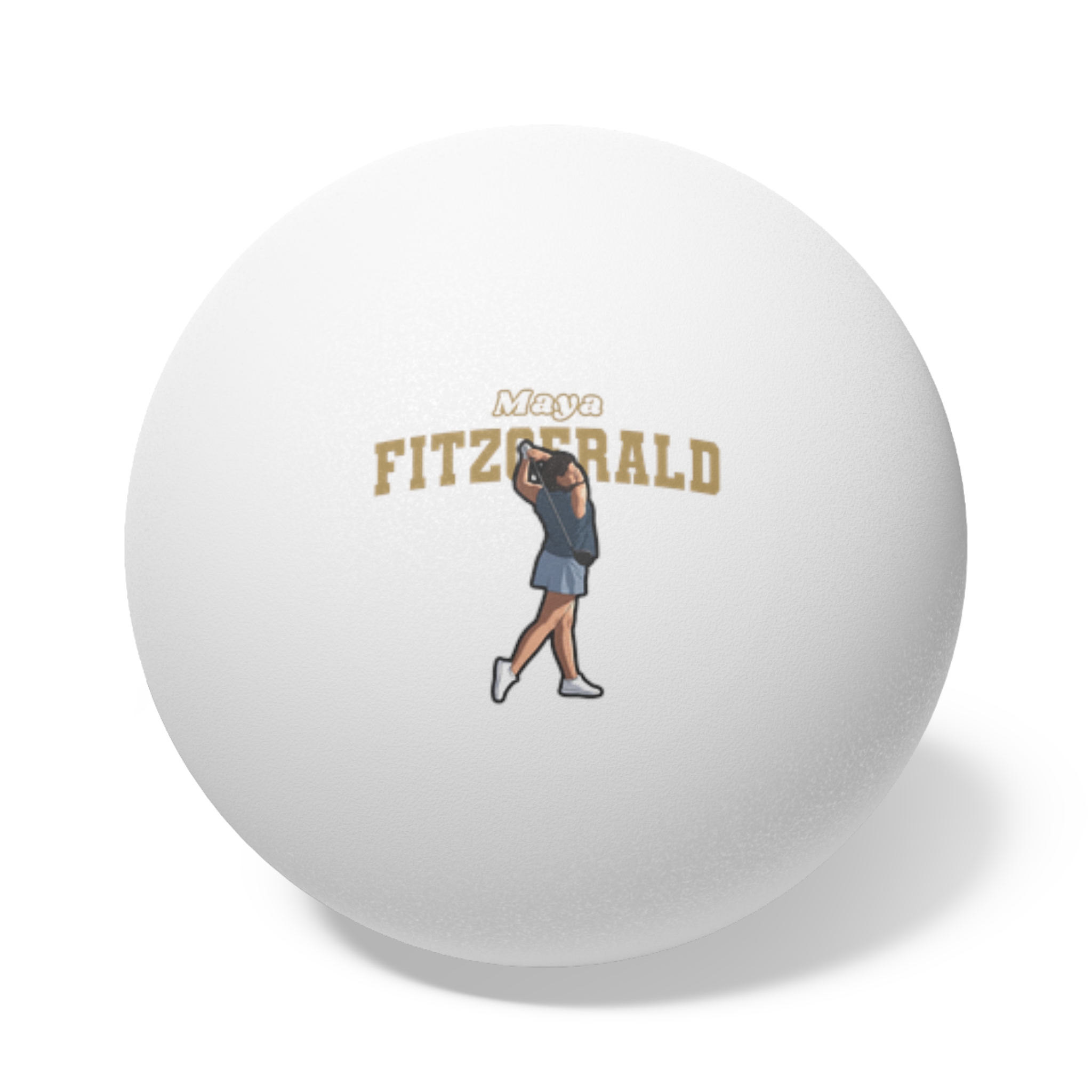 Ping Pong Balls, 6 pcs — character_name_arch in White