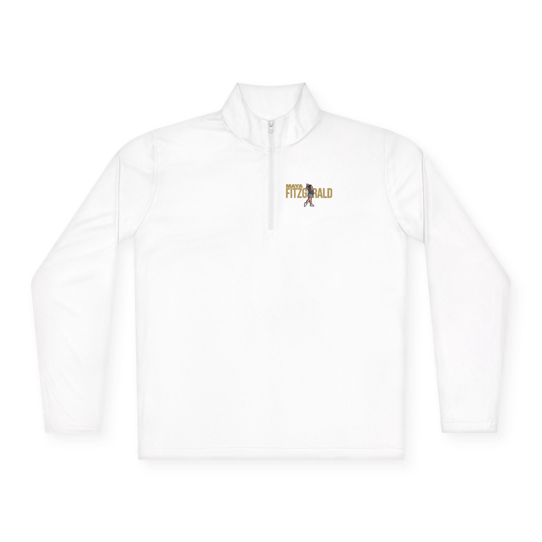 Q-Zip Pullover — character_player_name in White