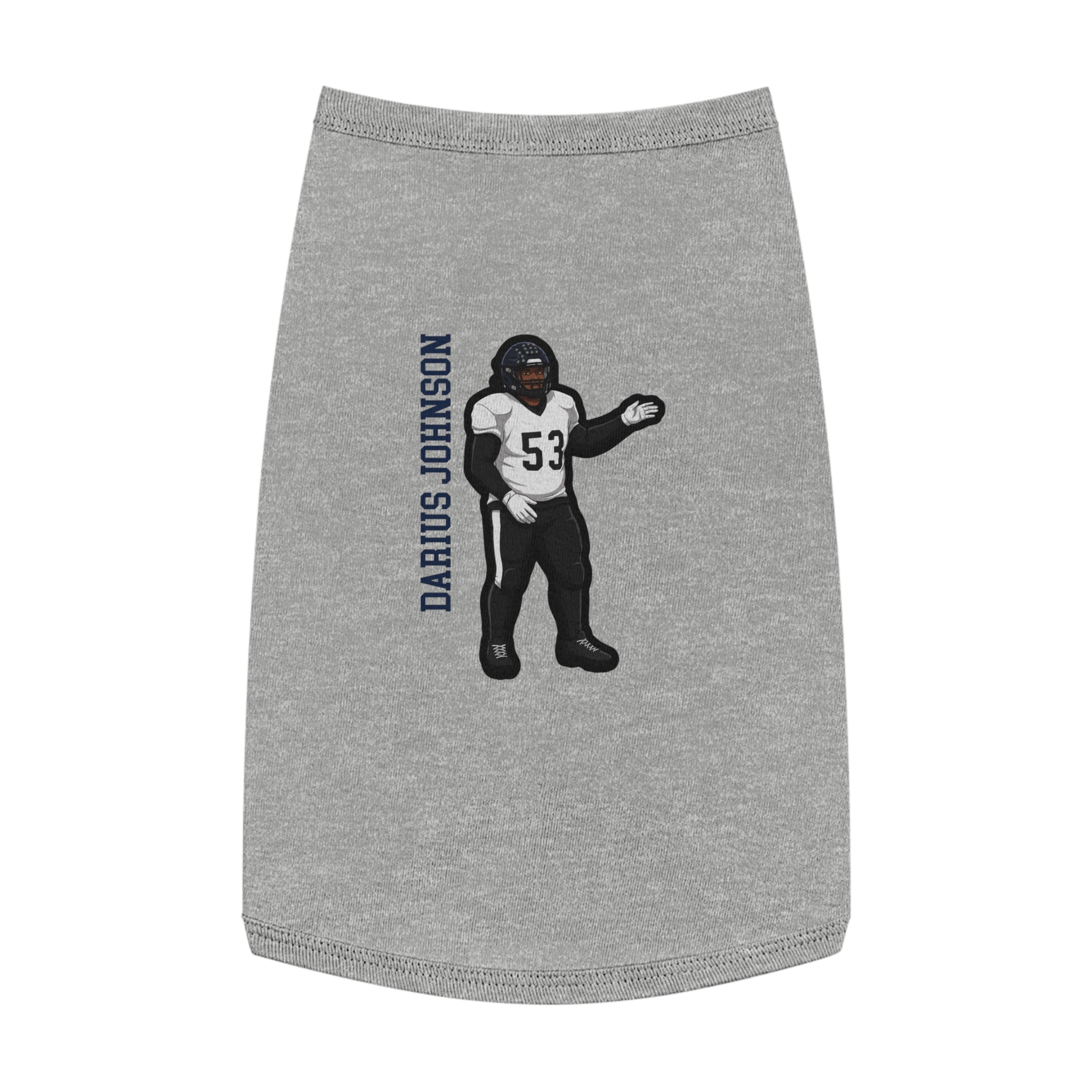 Pet Tank Top — character_name_vertical in White
