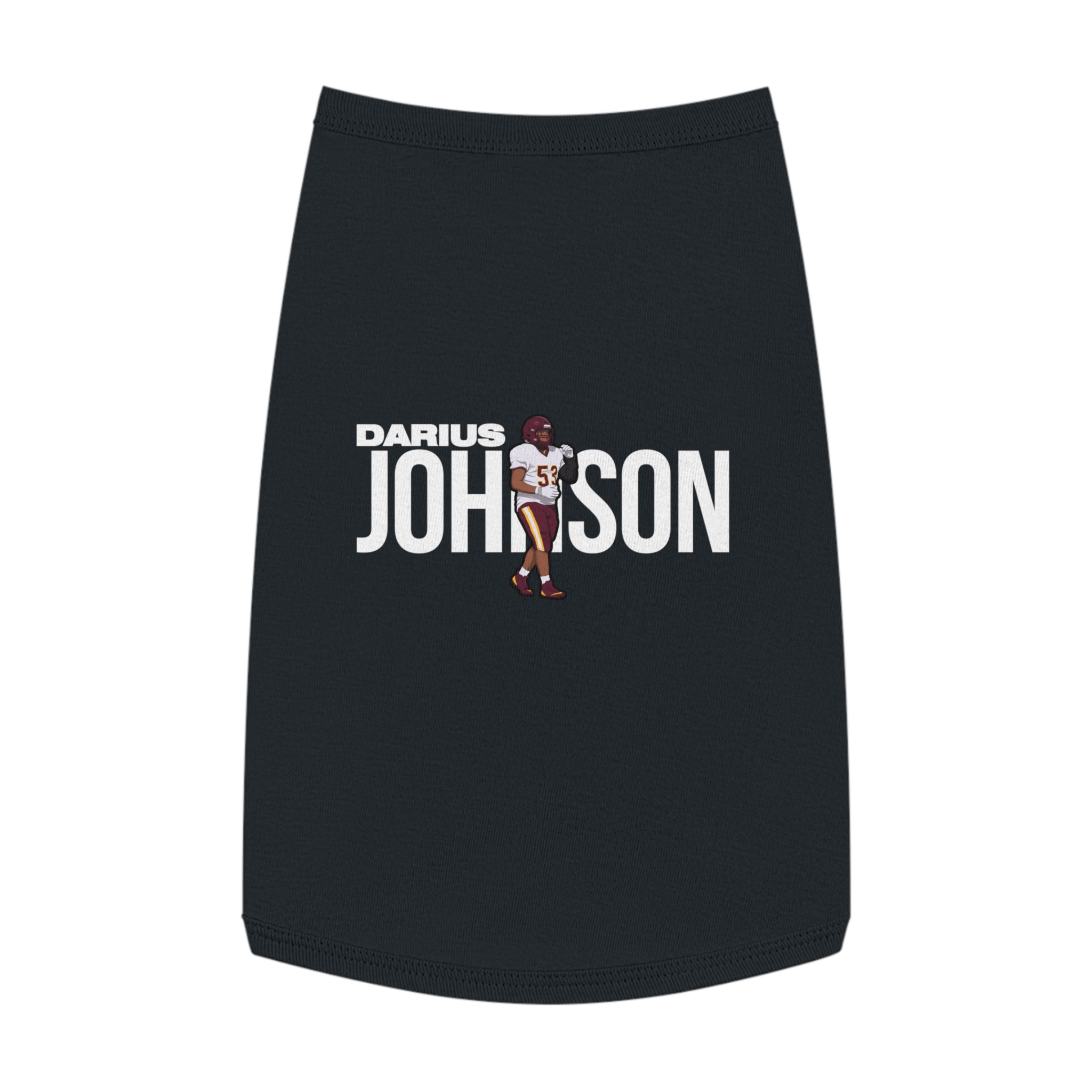Pet Tank Top — character_player_name in Black
