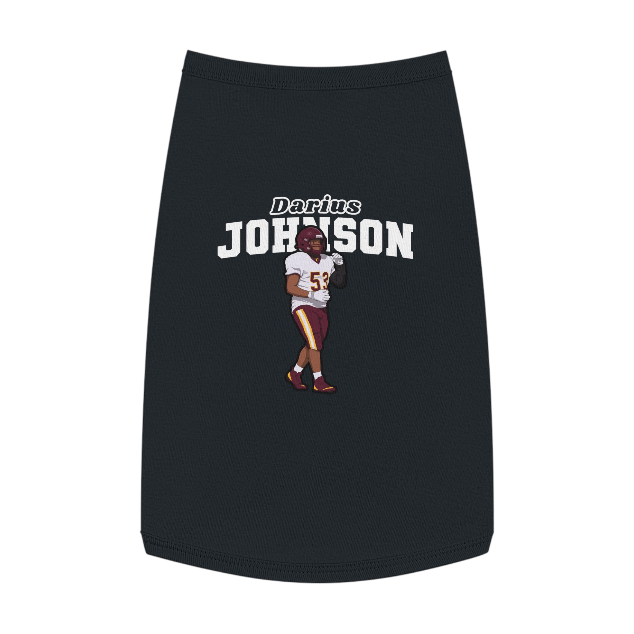 Pet Tank Top — character_name_arch in Black