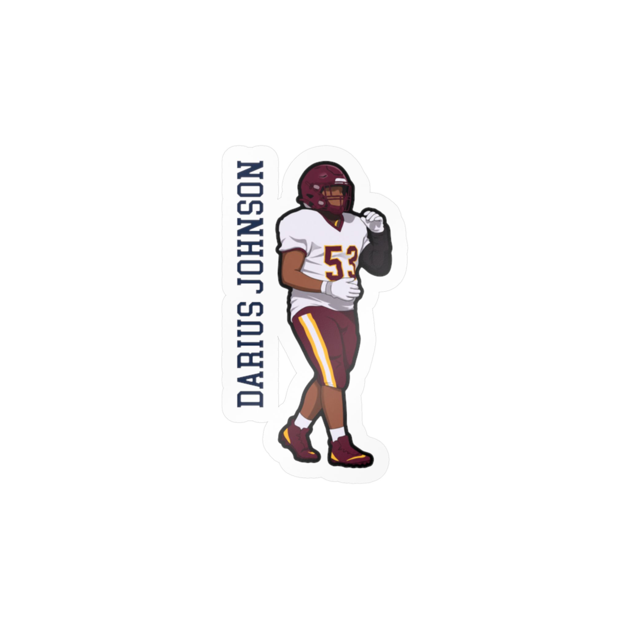 Vinyl Sticker — character_name_vertical in Classic