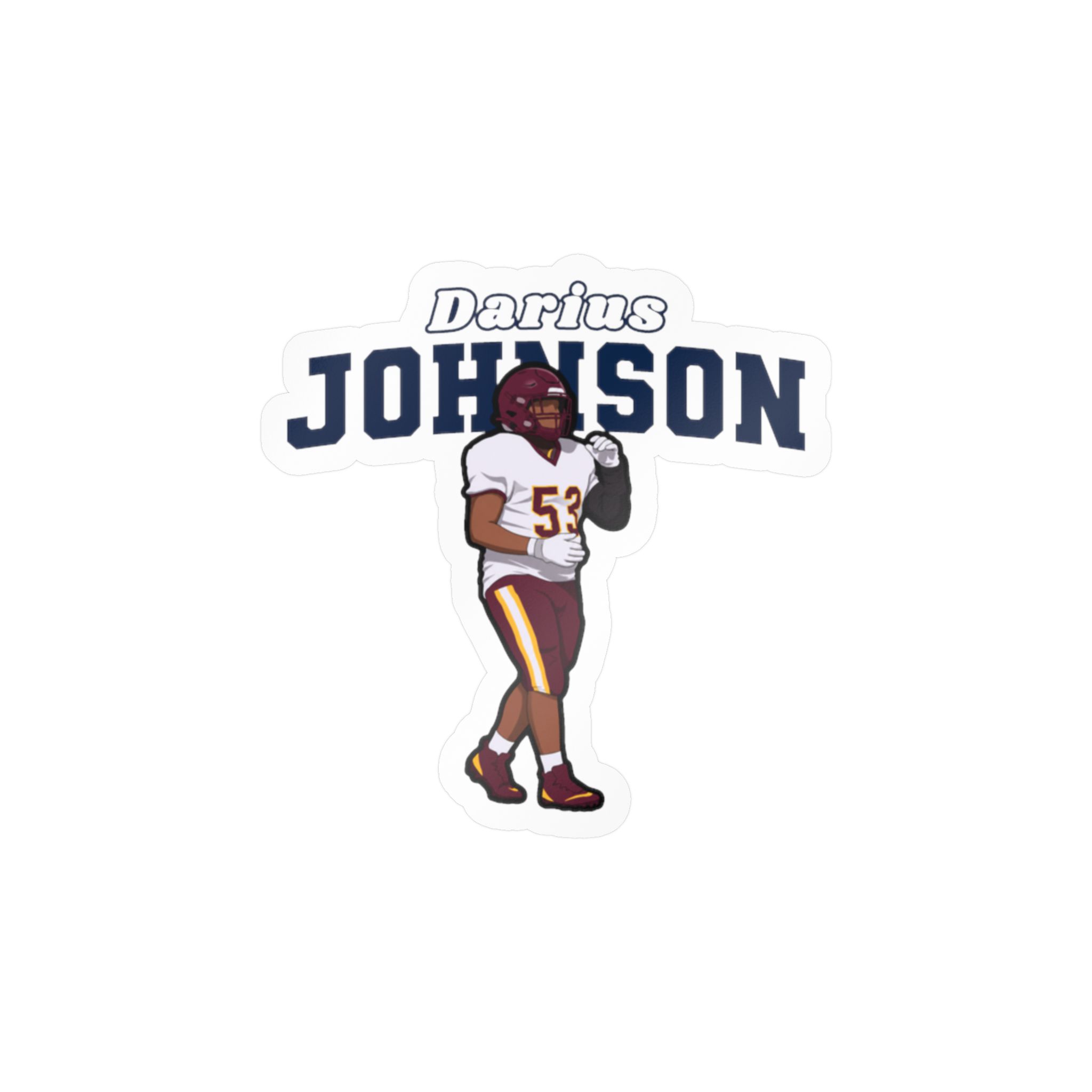 Vinyl Sticker — character_name_arch in Classic