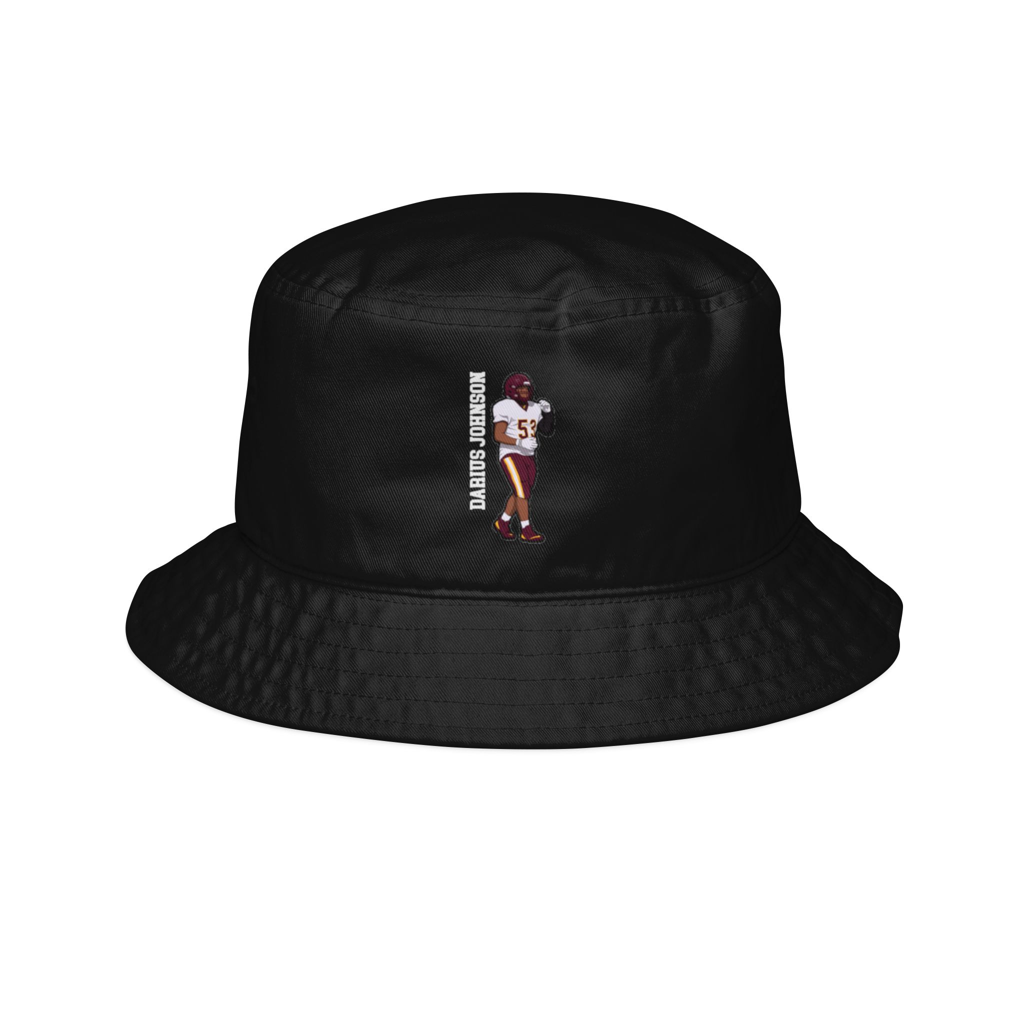 Bucket Hat — character_name_vertical in Black