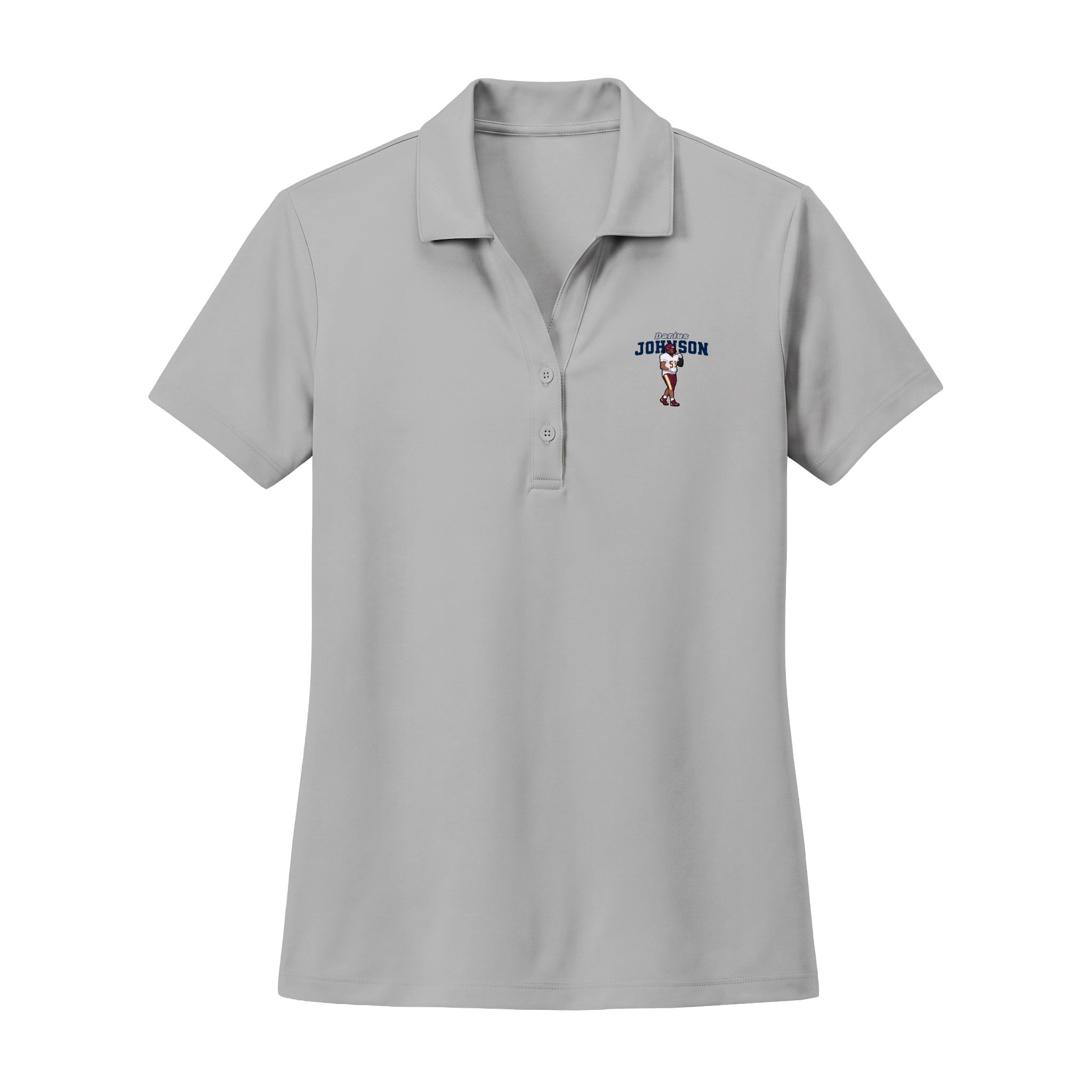 Women's Polo — character_name_arch in Silver